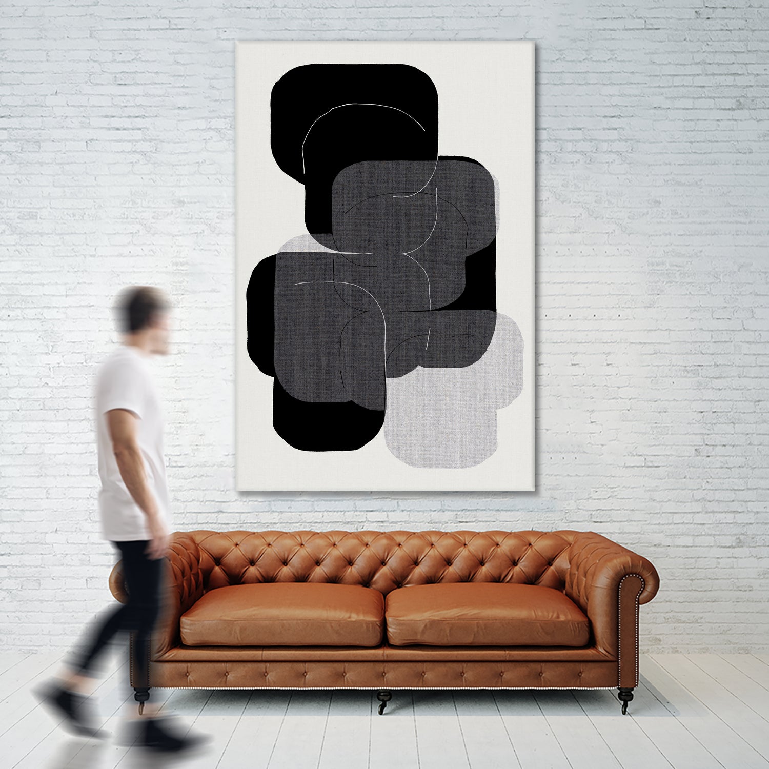 Abstract Forms in Black by cartissi on GIANT ART - abstract grey