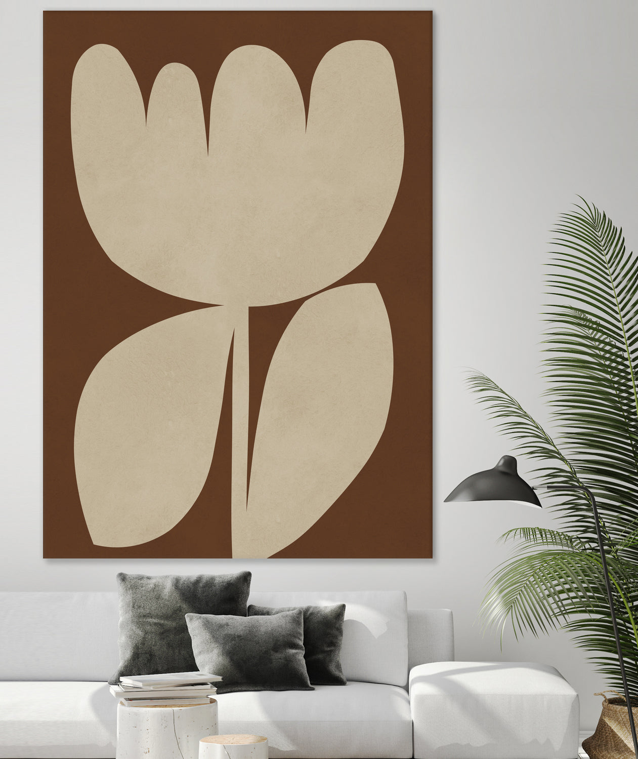 Beige Blossom Shapes by Vitor Costa on GIANT ART - 9001 illustration