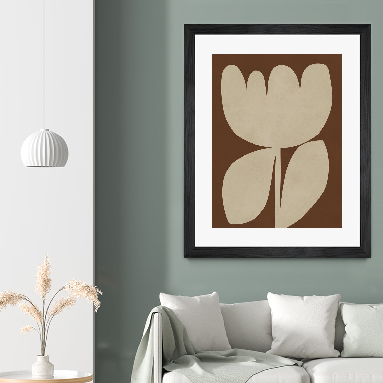 Beige Blossom Shapes by Vitor Costa on GIANT ART - 9001 illustration
