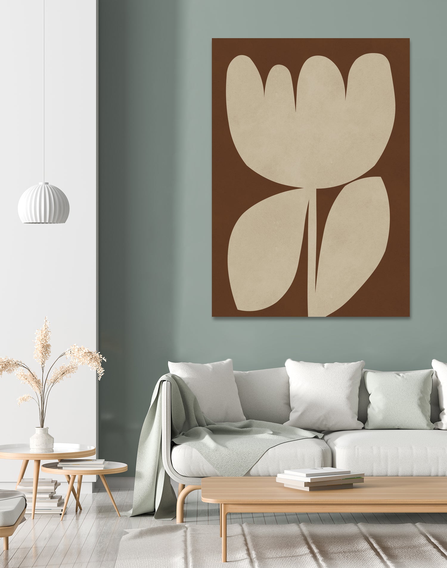 Beige Blossom Shapes by Vitor Costa on GIANT ART - 9001 illustration