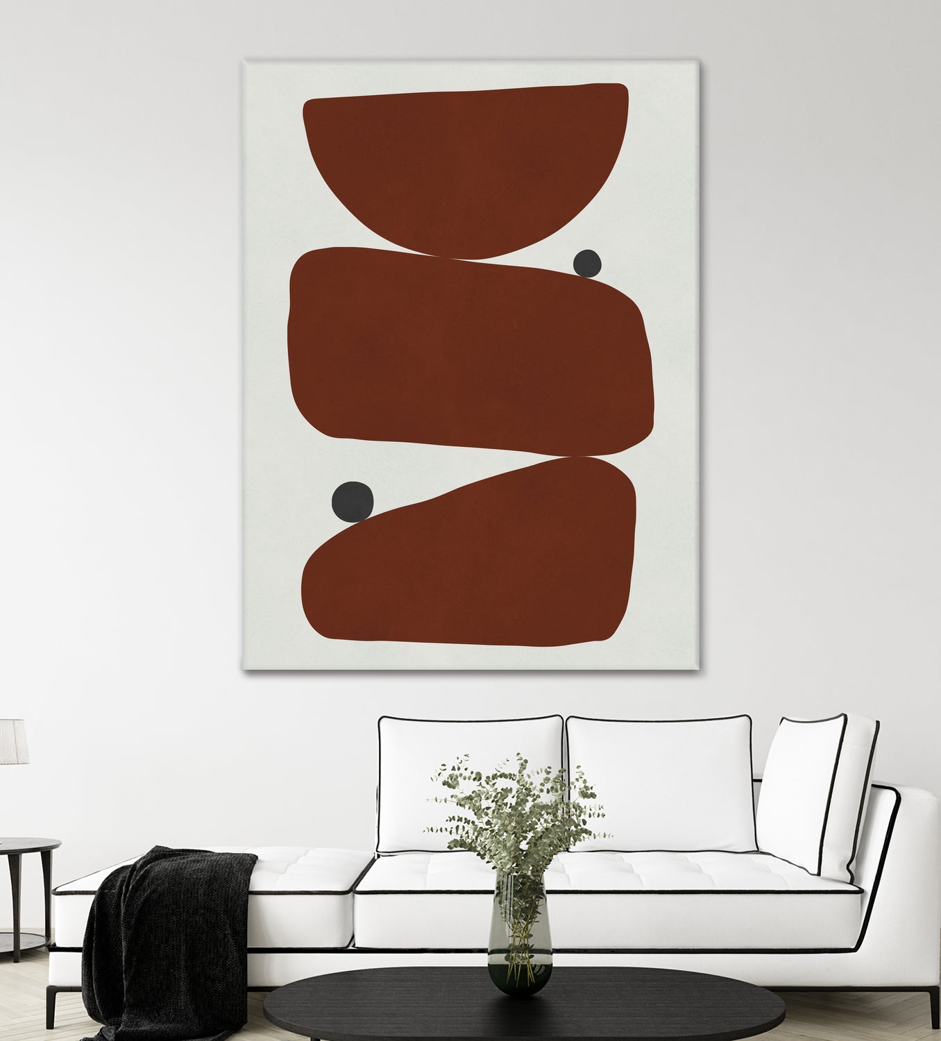 Brown expressionism by Victor Costa on GIANT ART - red shapes burgundy