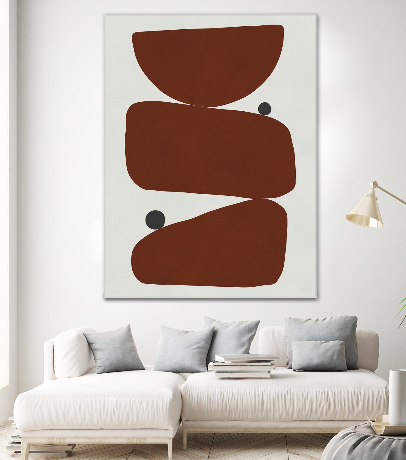 Brown expressionism by Victor Costa on GIANT ART - red shapes burgundy