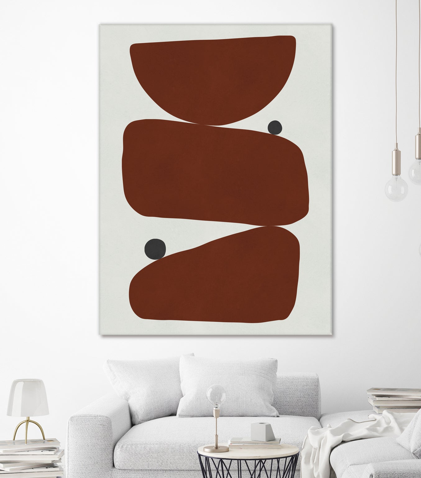 Brown expressionism by Victor Costa on GIANT ART - red shapes burgundy