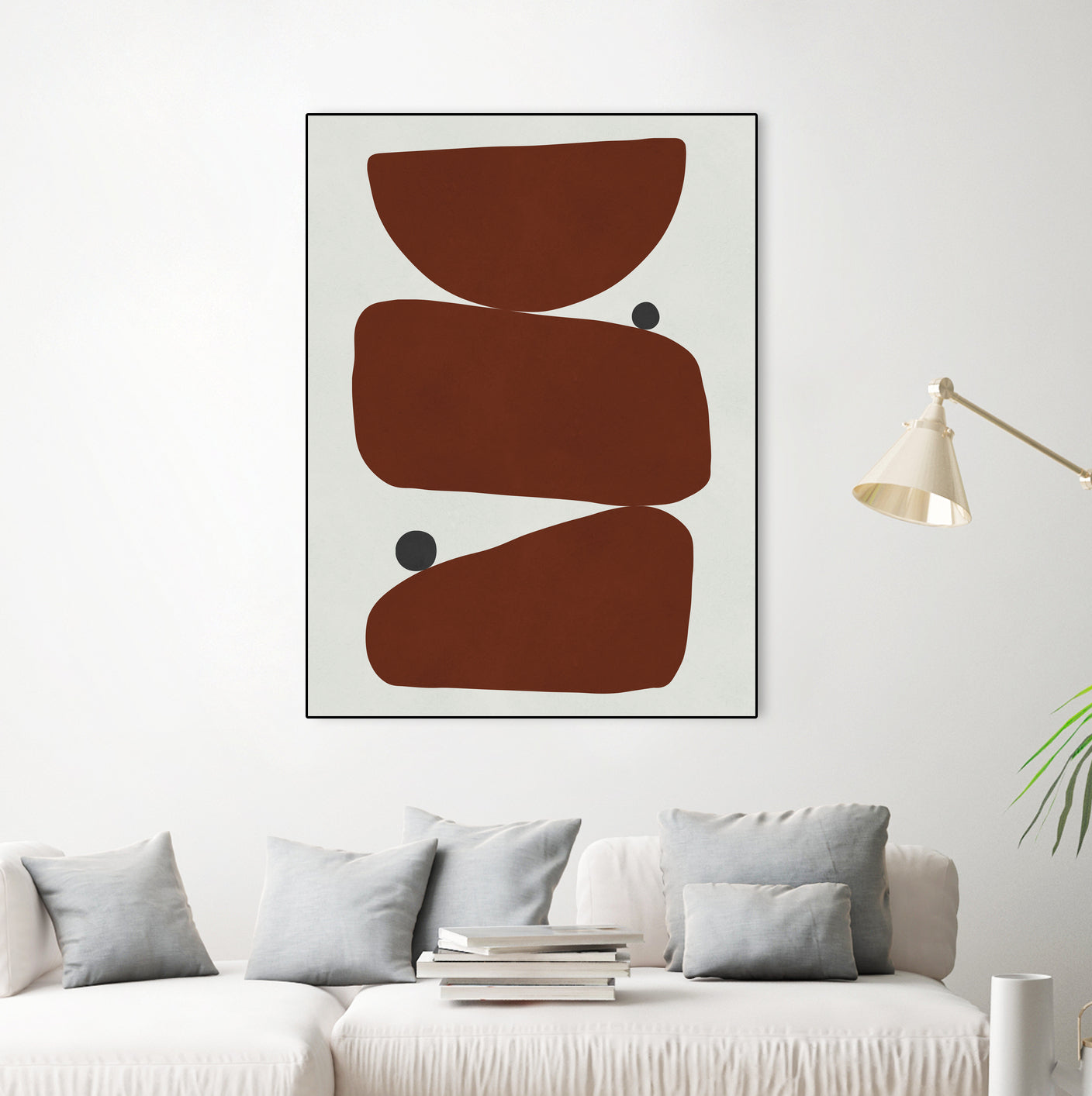 Brown expressionism by Victor Costa on GIANT ART - red shapes burgundy