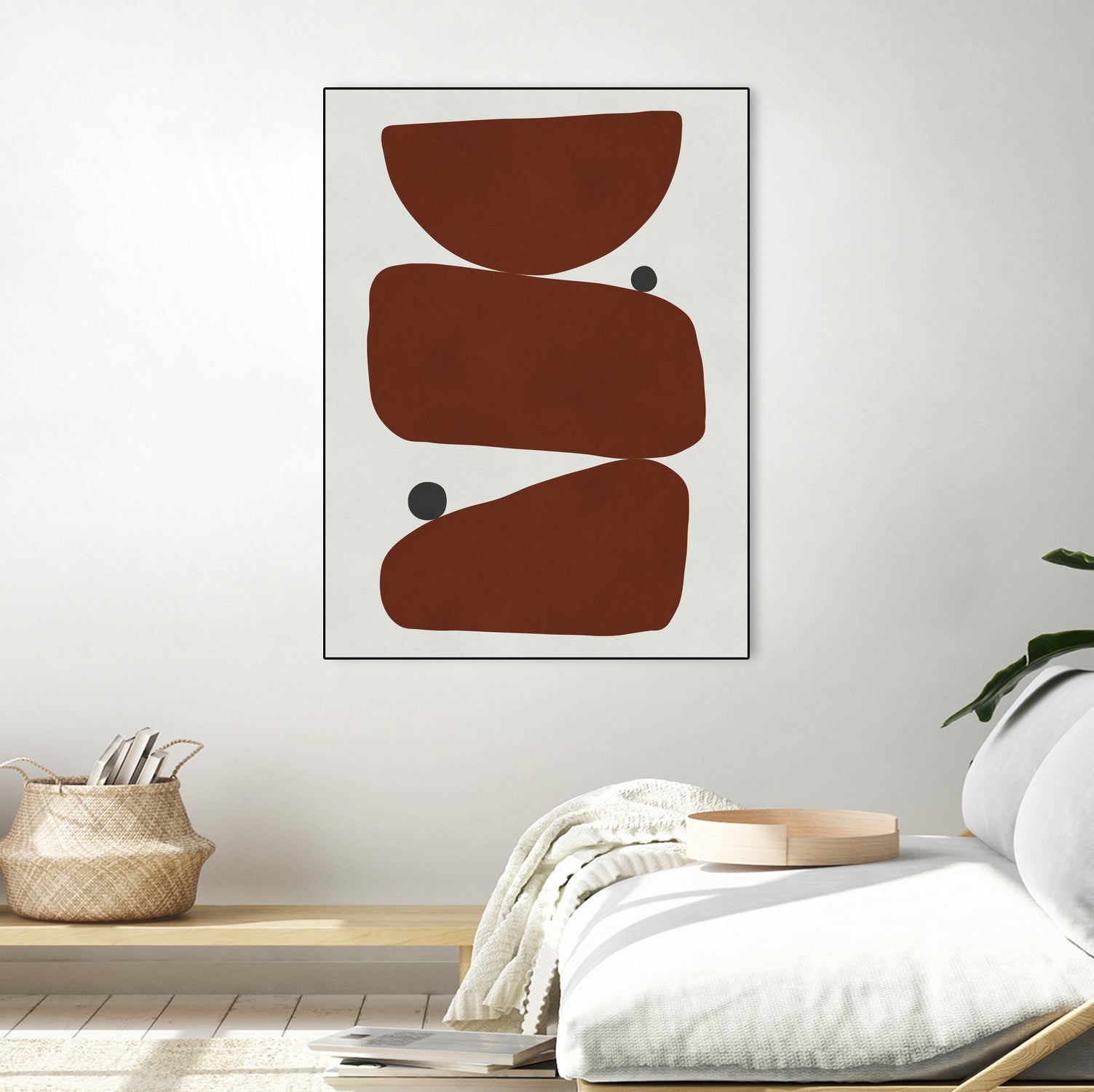 Brown expressionism by Victor Costa on GIANT ART - red shapes burgundy