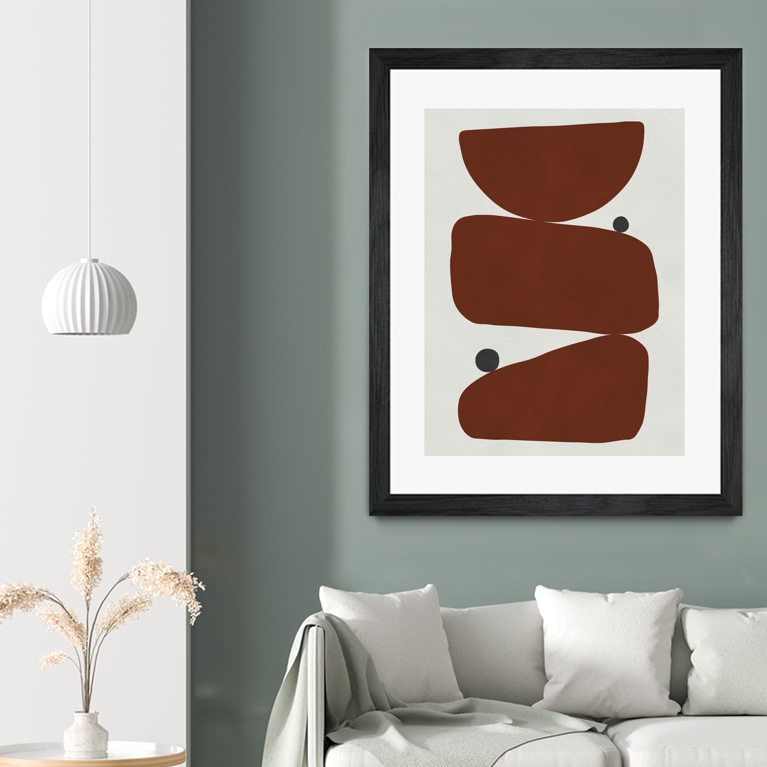 Brown expressionism by Victor Costa on GIANT ART - red shapes burgundy