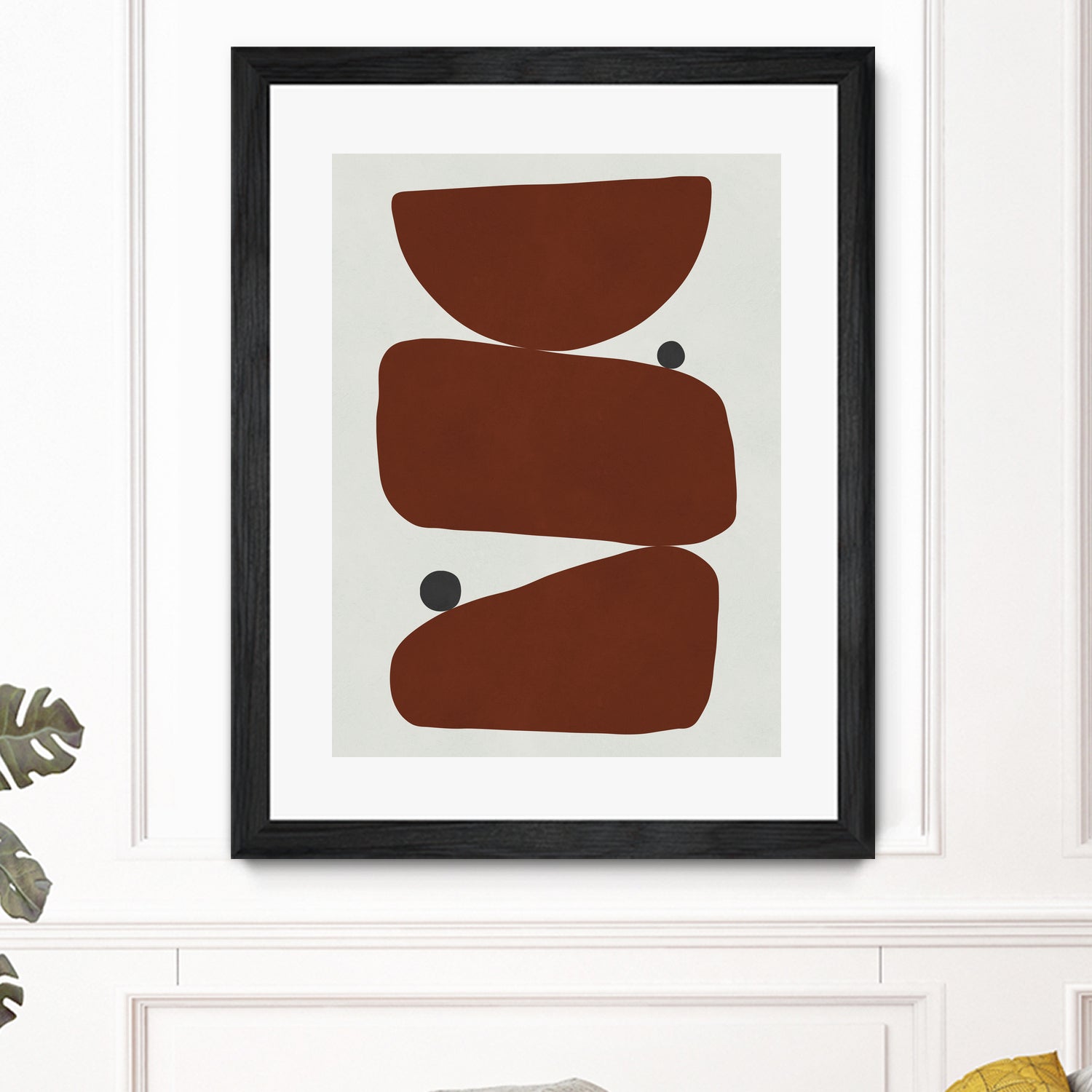 Brown expressionism by Victor Costa on GIANT ART - red shapes burgundy