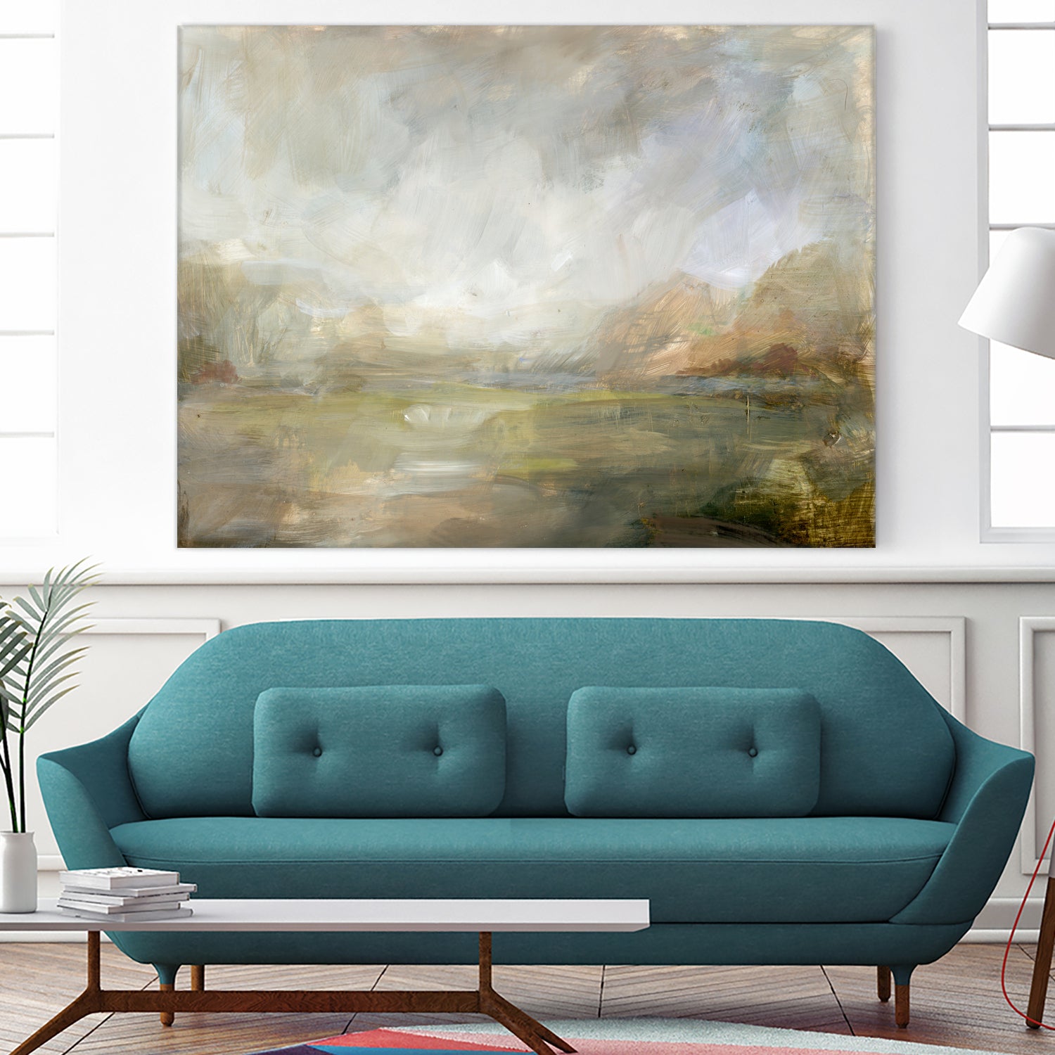 Misty Morning Vista by Julia Cheney on GIANT ART - 13568 illustration