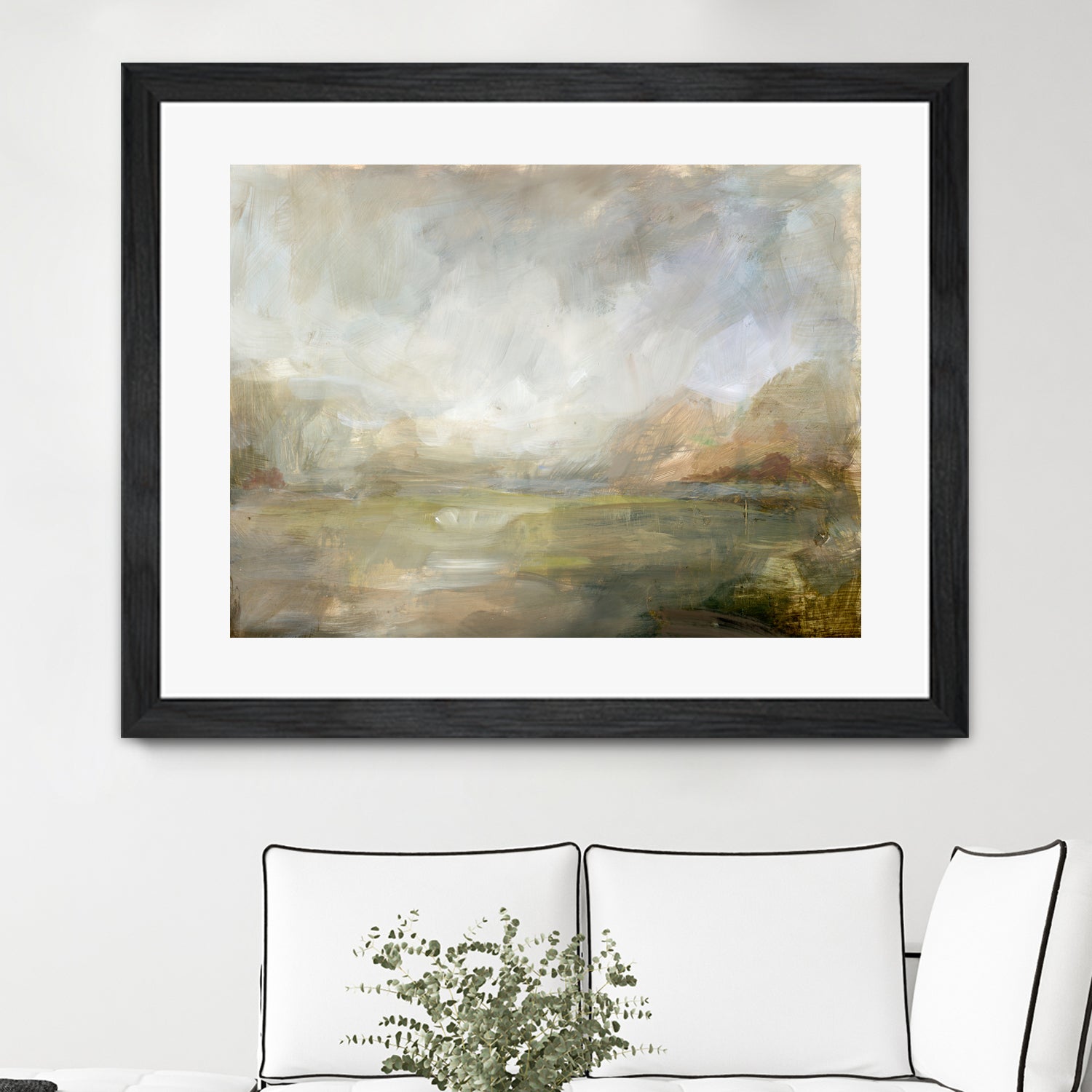 Misty Morning Vista by Julia Cheney on GIANT ART - 13568 illustration