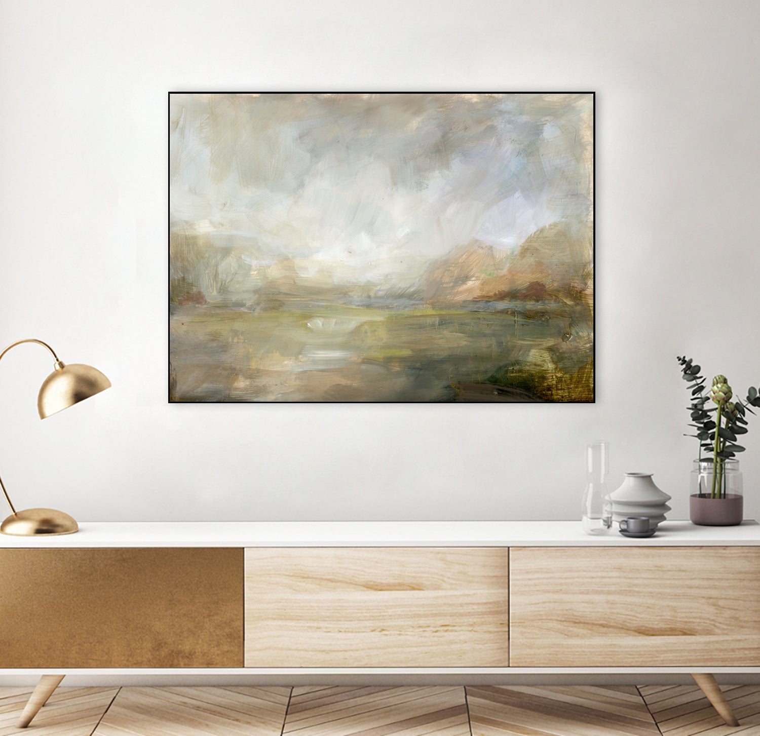 Misty Morning Vista by Julia Cheney on GIANT ART - 13568 illustration