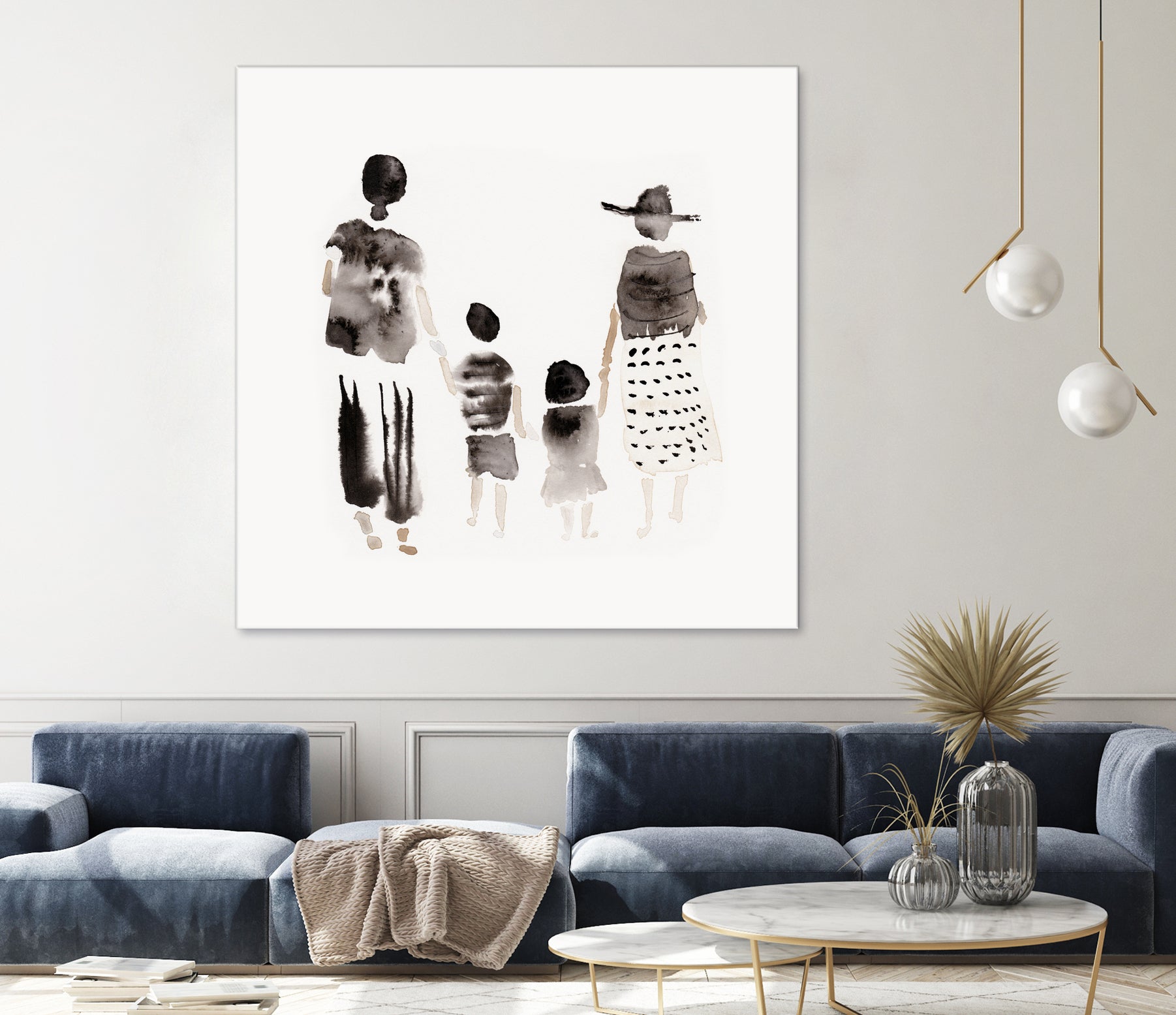 Family Silhouettes by Danushka Abeygoda on GIANT ART - 7200 illustration