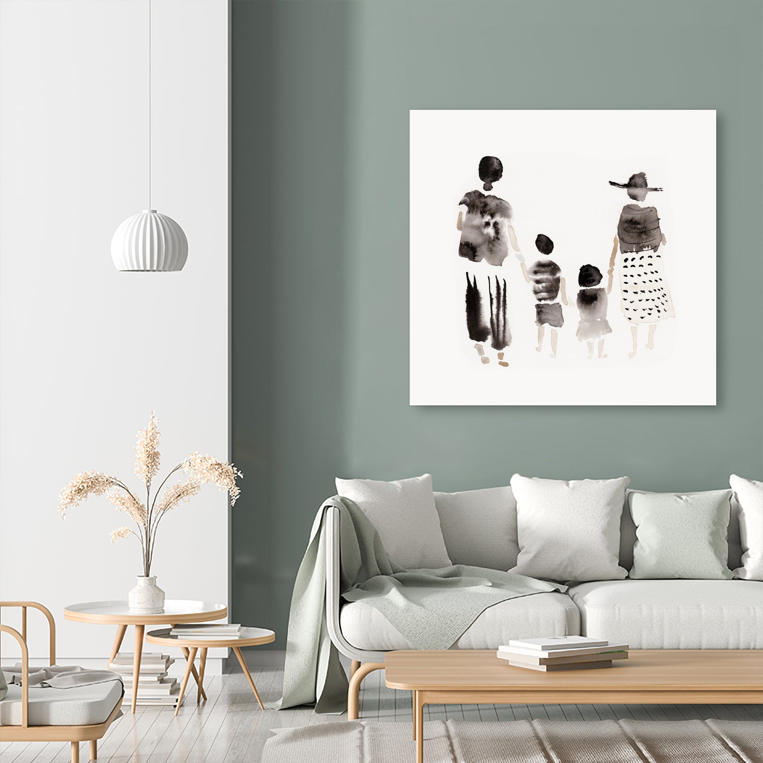 Family Silhouettes by Danushka Abeygoda on GIANT ART - 7200 illustration