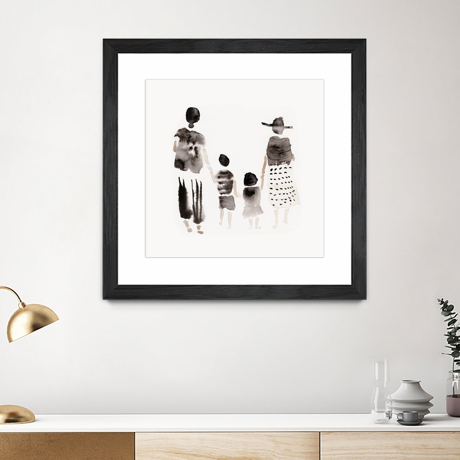 Family Silhouettes by Danushka Abeygoda on GIANT ART - 7200 illustration