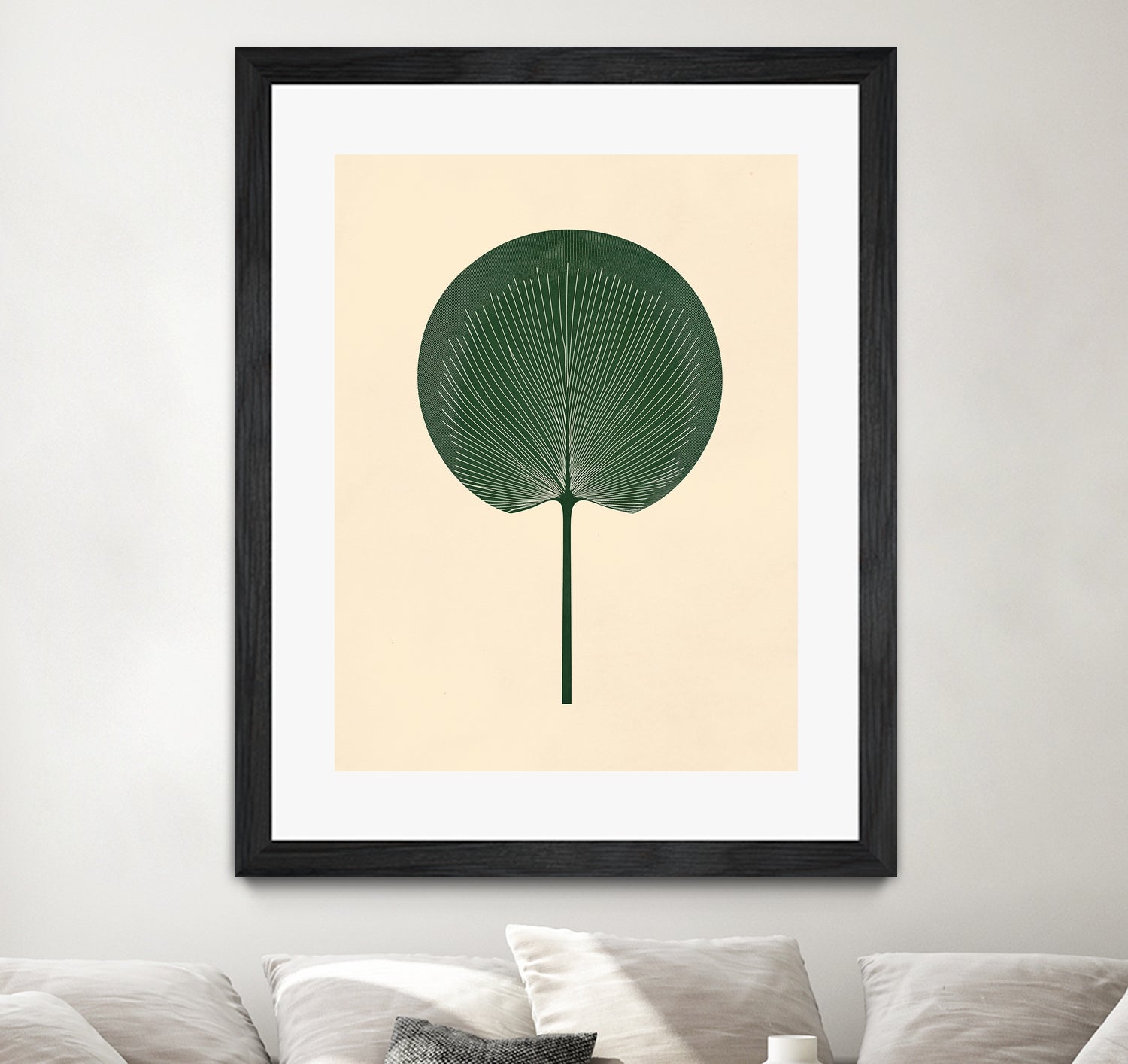 Green Palm Leaf by Annika Persson on GIANT ART - flowers and plants botanical art