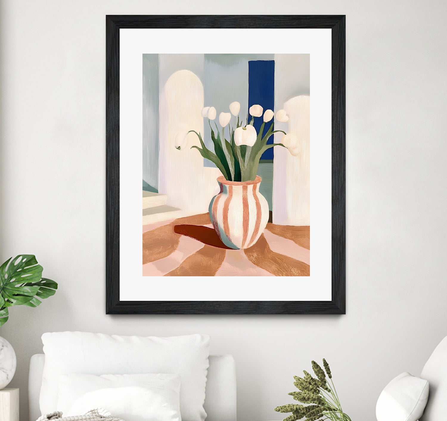 Tulips In a Vase by Avanesova Elena on GIANT ART - flowers and plants modern art