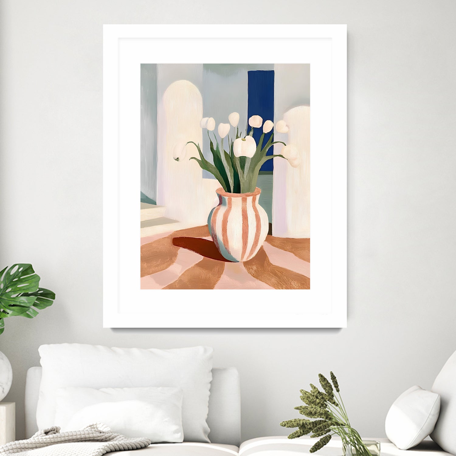 Tulips In a Vase by Avanesova Elena on GIANT ART - flowers and plants modern art