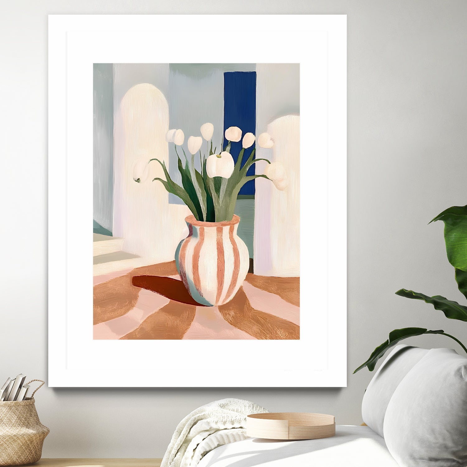 Tulips In a Vase by Avanesova Elena on GIANT ART - flowers and plants modern art