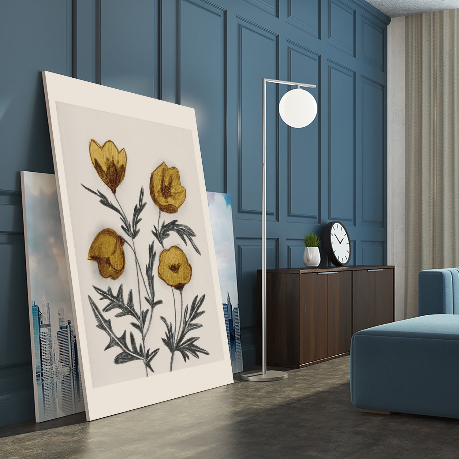 Charcoal Floral by Catalina Somolinos on GIANT ART - 11242 illustration