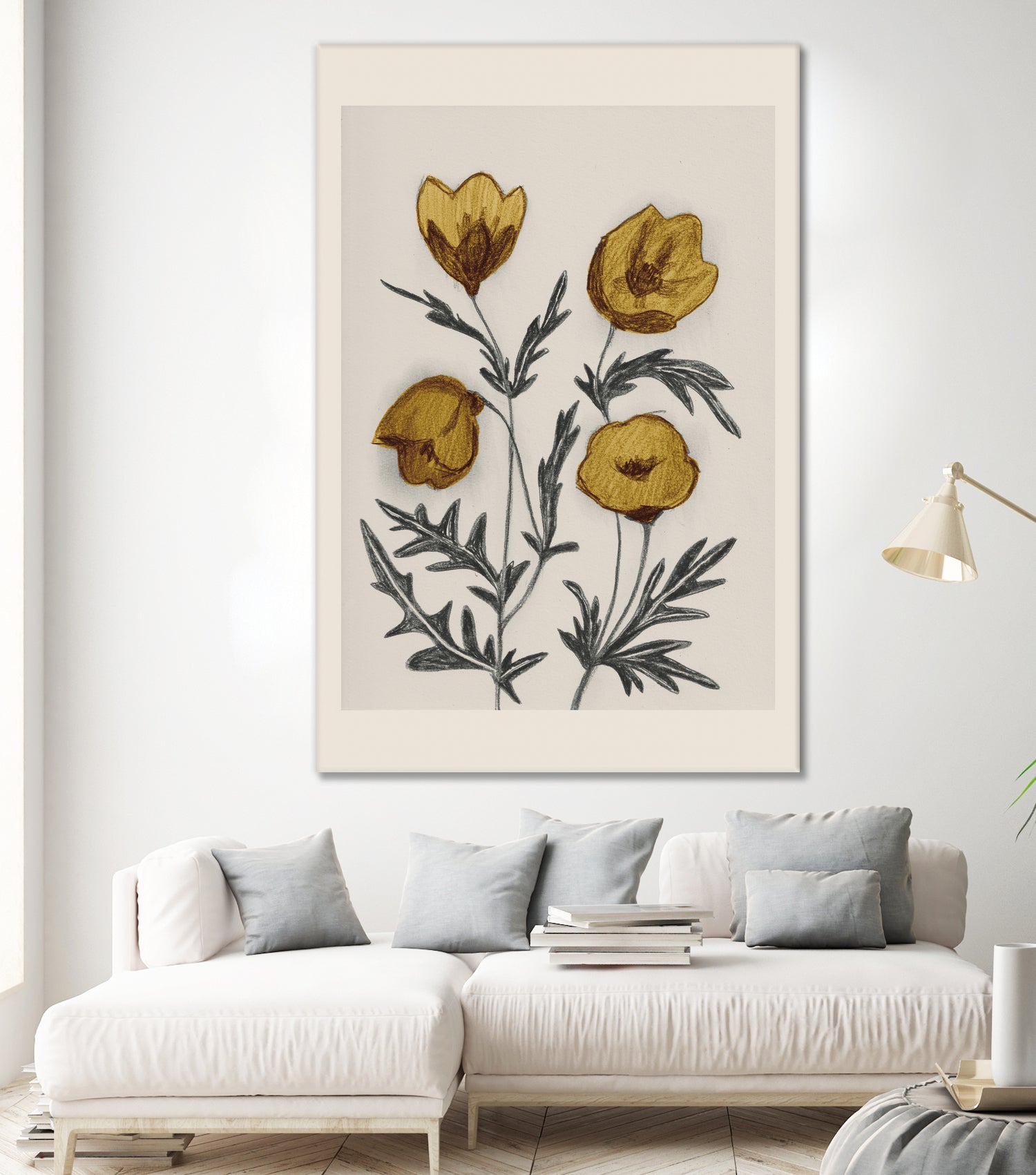 Charcoal Floral by Catalina Somolinos on GIANT ART - 11242 illustration