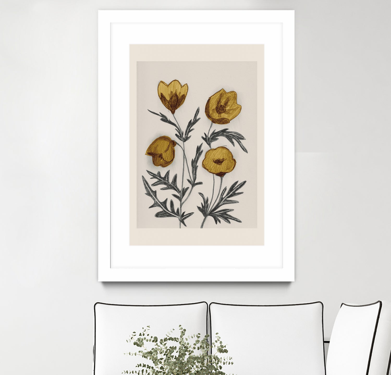 Charcoal Floral by Catalina Somolinos on GIANT ART - 11242 illustration