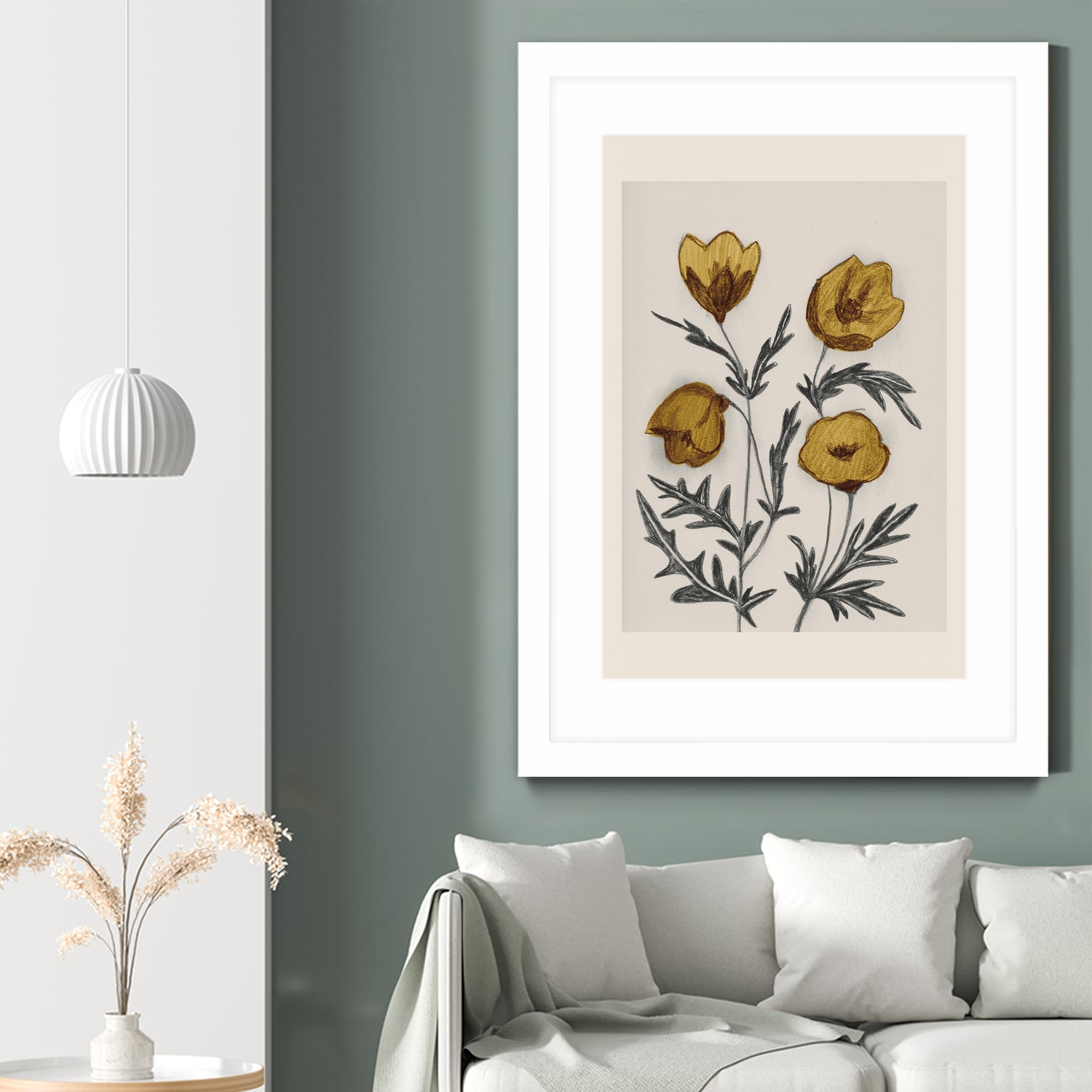 Charcoal Floral by Catalina Somolinos on GIANT ART - 11242 illustration