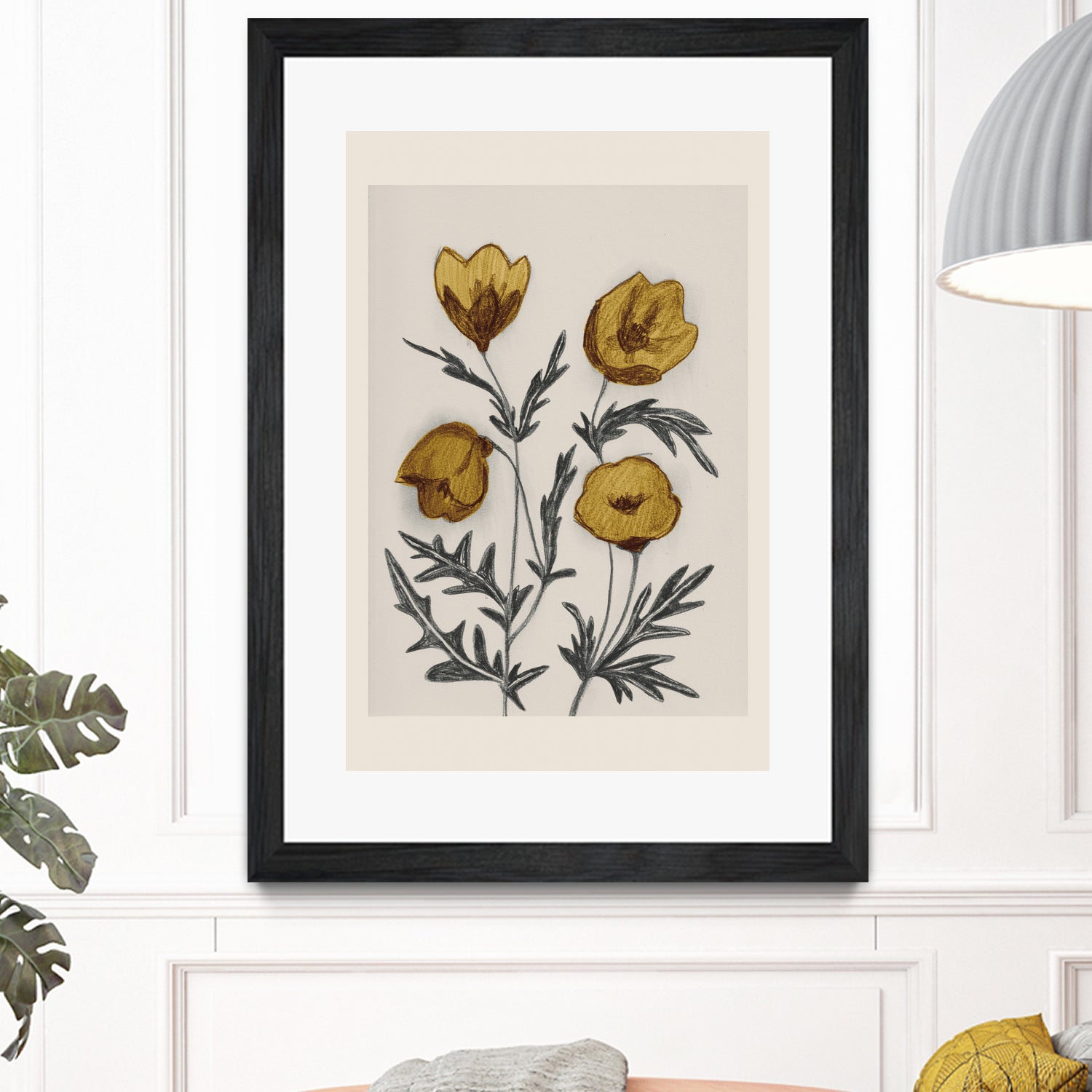 Charcoal Floral by Catalina Somolinos on GIANT ART - 11242 illustration
