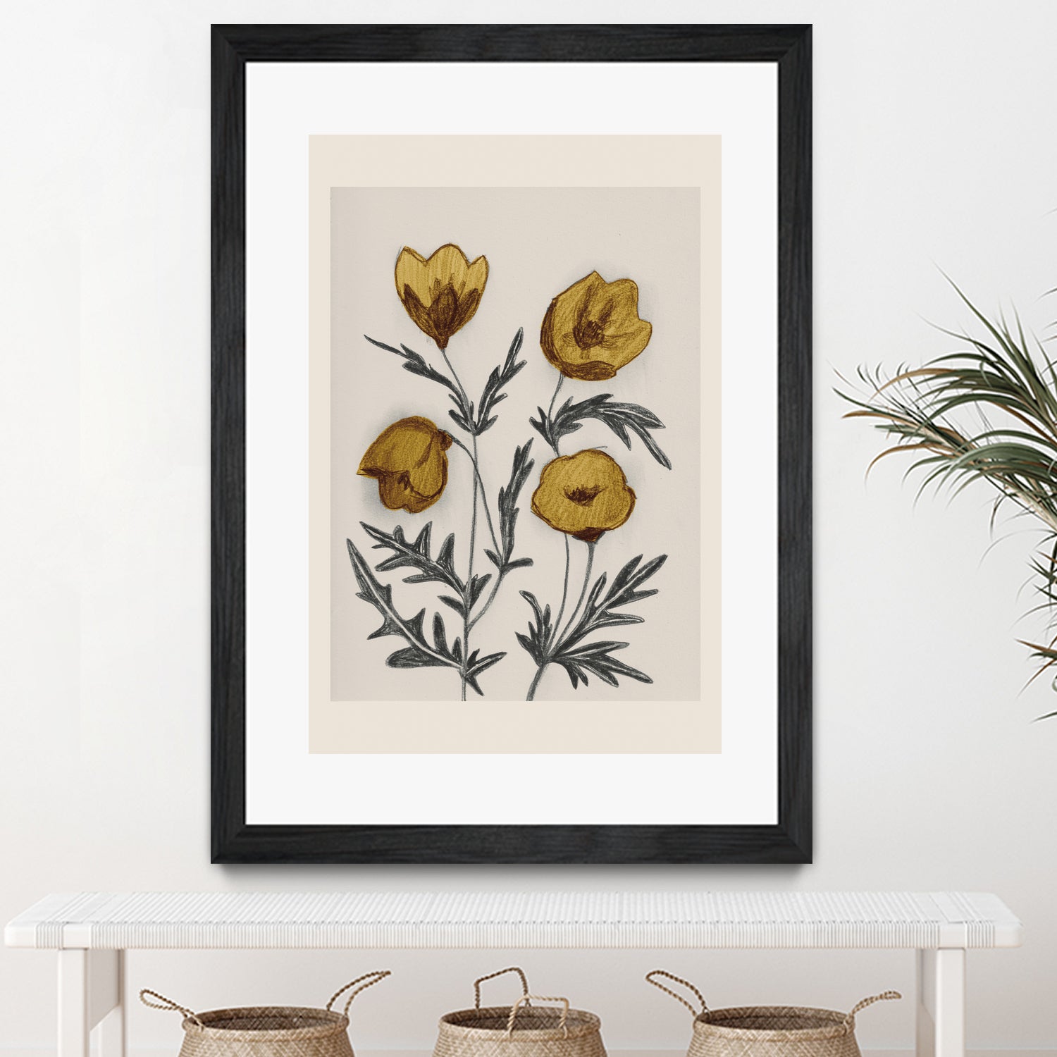 Charcoal Floral by Catalina Somolinos on GIANT ART - 11242 illustration