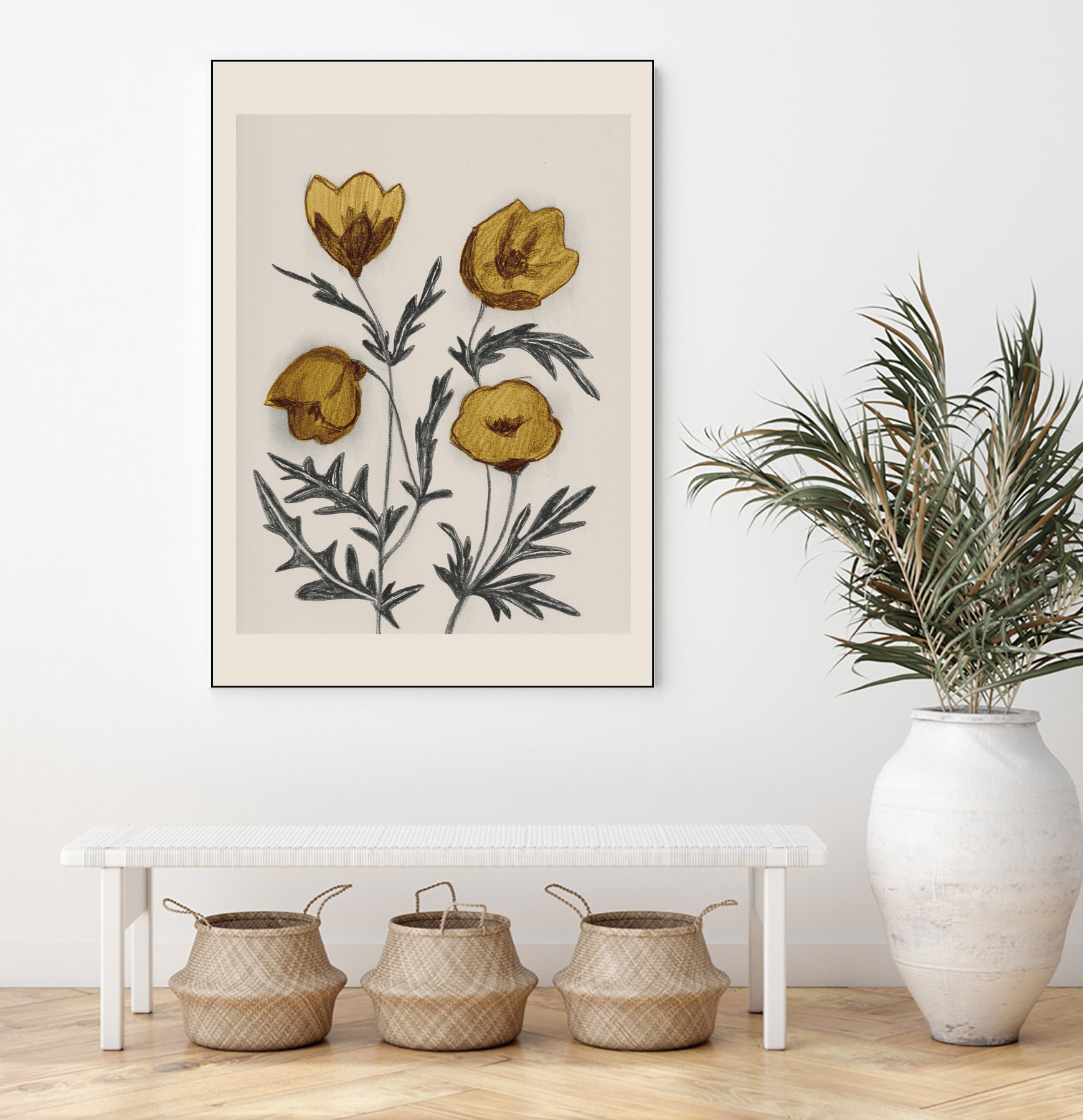 Charcoal Floral by Catalina Somolinos on GIANT ART - 11242 illustration