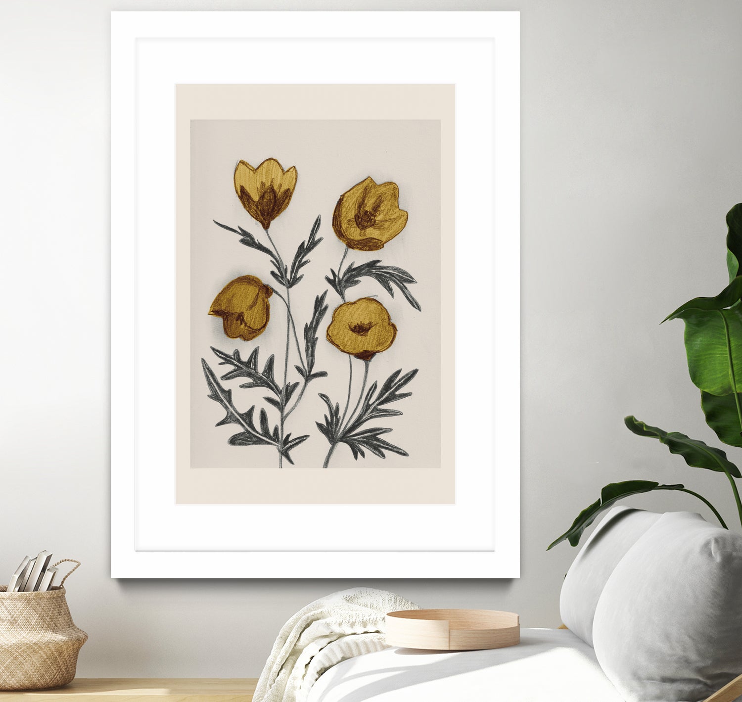 Charcoal Floral by Catalina Somolinos on GIANT ART - 11242 illustration