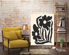 Textured flower silhouettes by Angela Minca on GIANT ART - graphic floral flowers and plants graphic floral