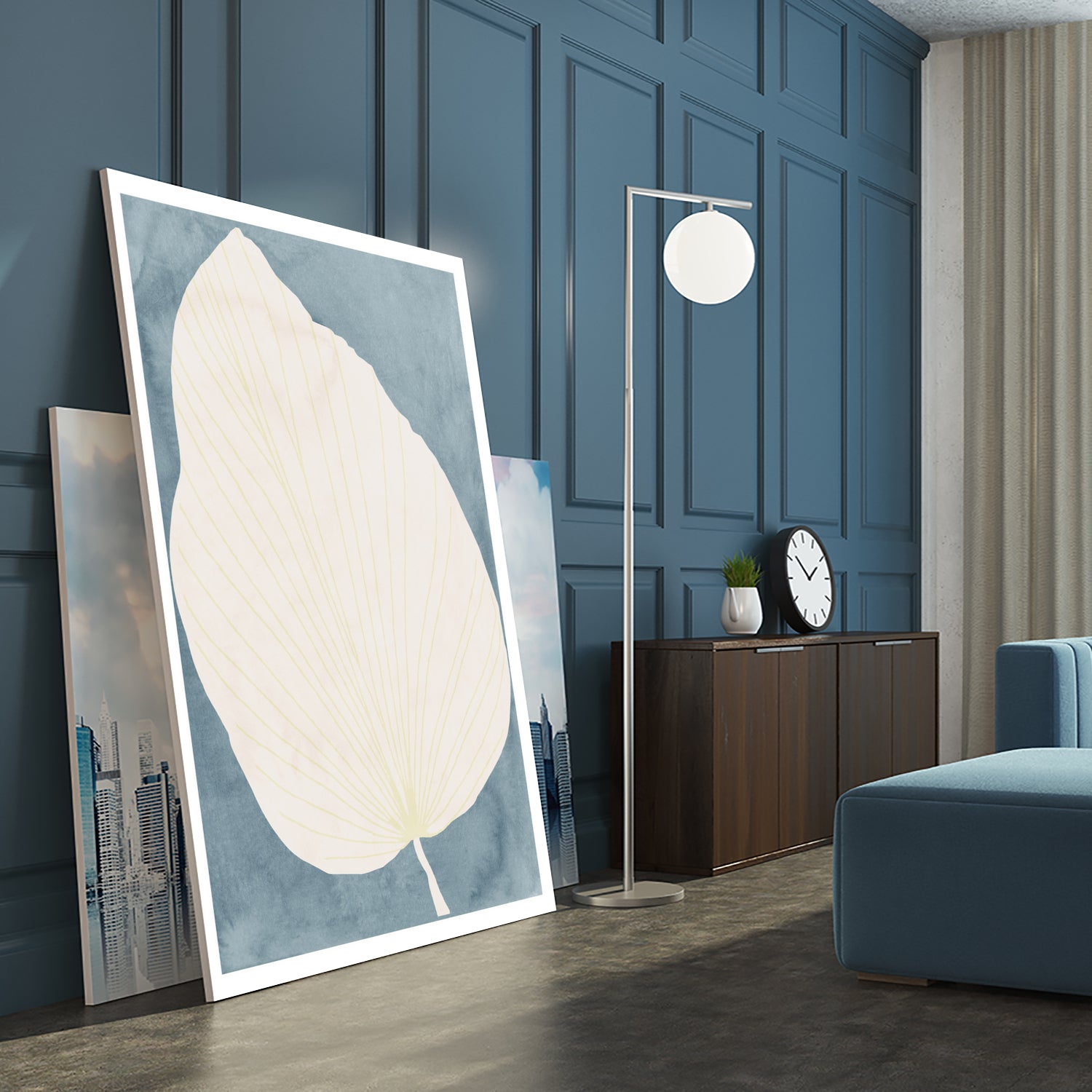 Illustration Of A Large Leaf by Casa cartissi on GIANT ART - illustration minimalist art