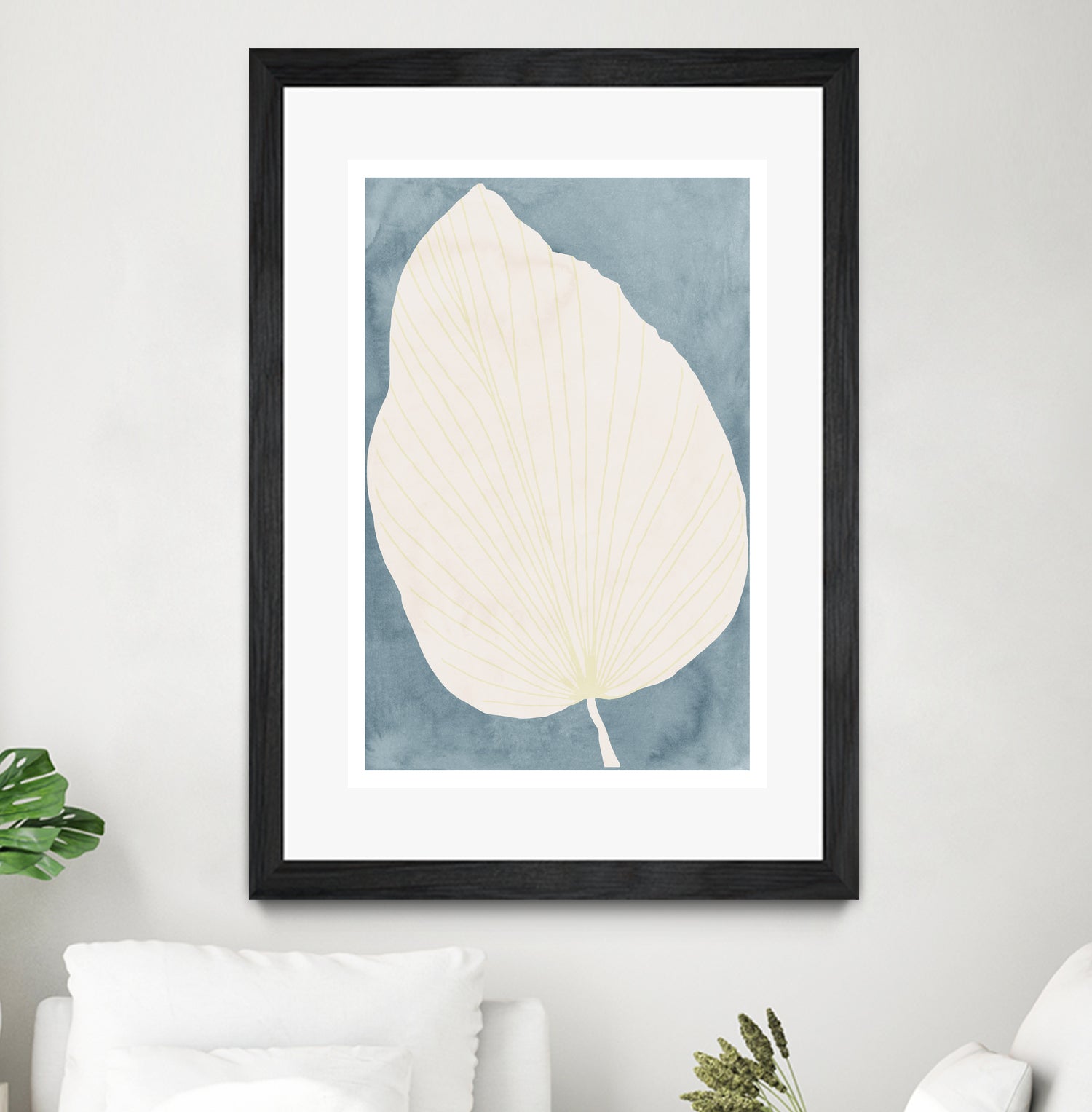 Illustration Of A Large Leaf by Casa cartissi on GIANT ART - illustration minimalist art
