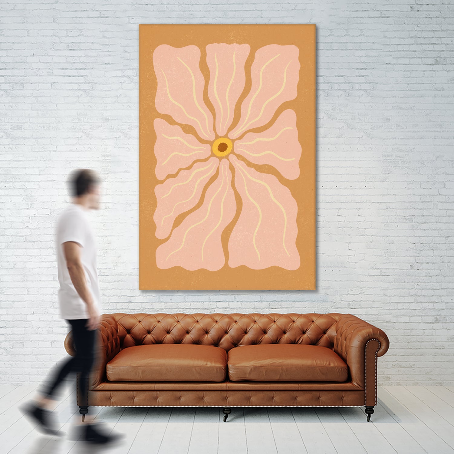 Stylized Flower with Petals by Katarzyna GƒÖsiorowska on GIANT ART - flowers and plants abstract flower art