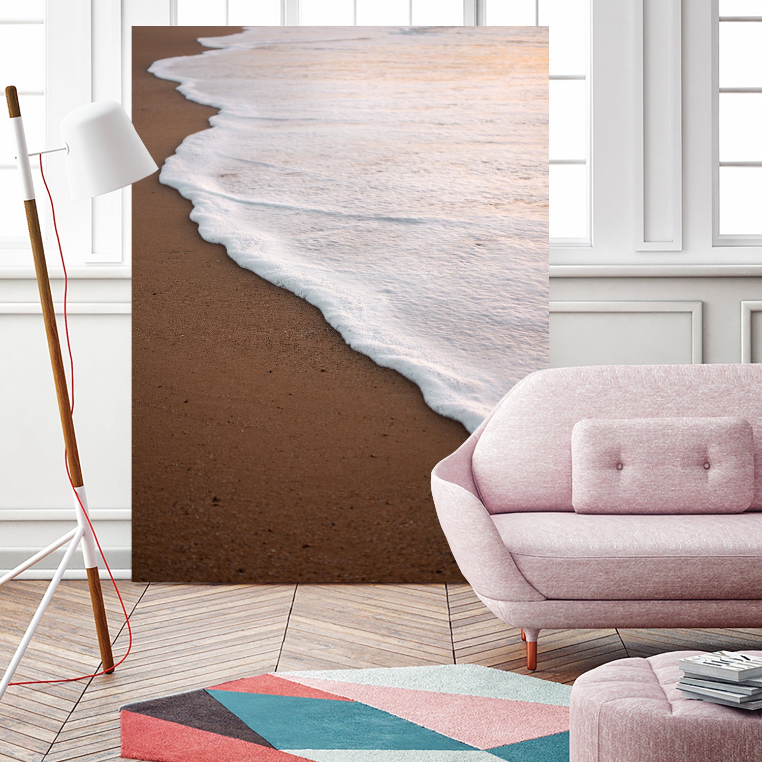 Minimalist Beach Wave by Raisa Zwart on GIANT ART - abstract beach waves