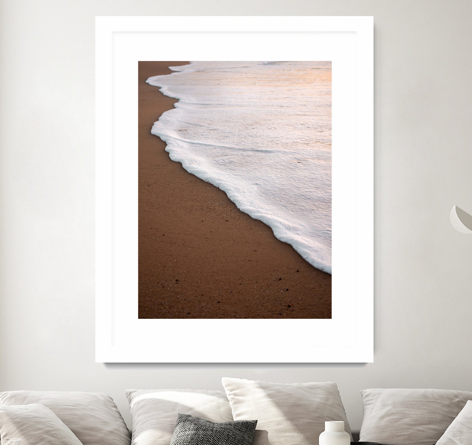 Minimalist Beach Wave by Raisa Zwart on GIANT ART - abstract beach waves