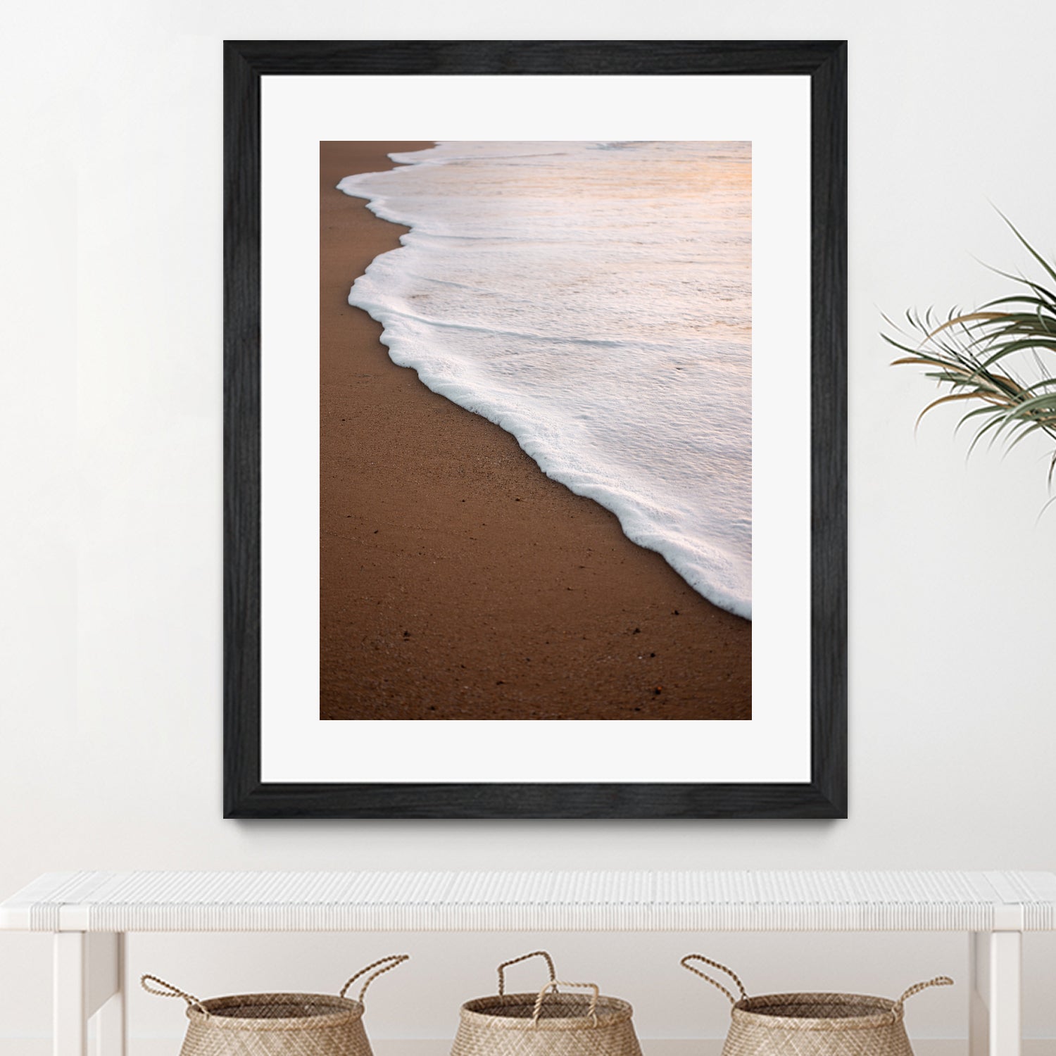 Minimalist Beach Wave by Raisa Zwart on GIANT ART - abstract beach waves