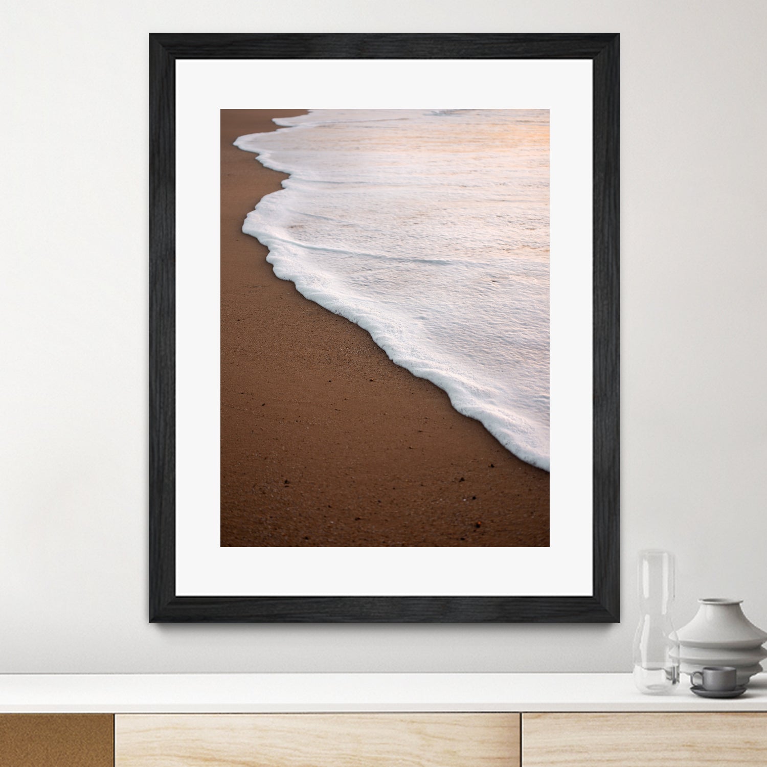 Minimalist Beach Wave by Raisa Zwart on GIANT ART - abstract beach waves