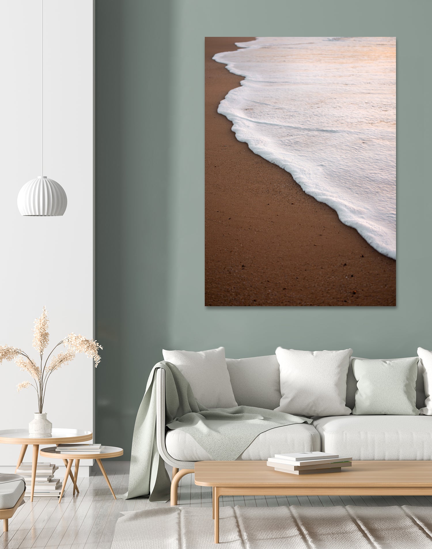 Minimalist Beach Wave by Raisa Zwart on GIANT ART - abstract beach waves