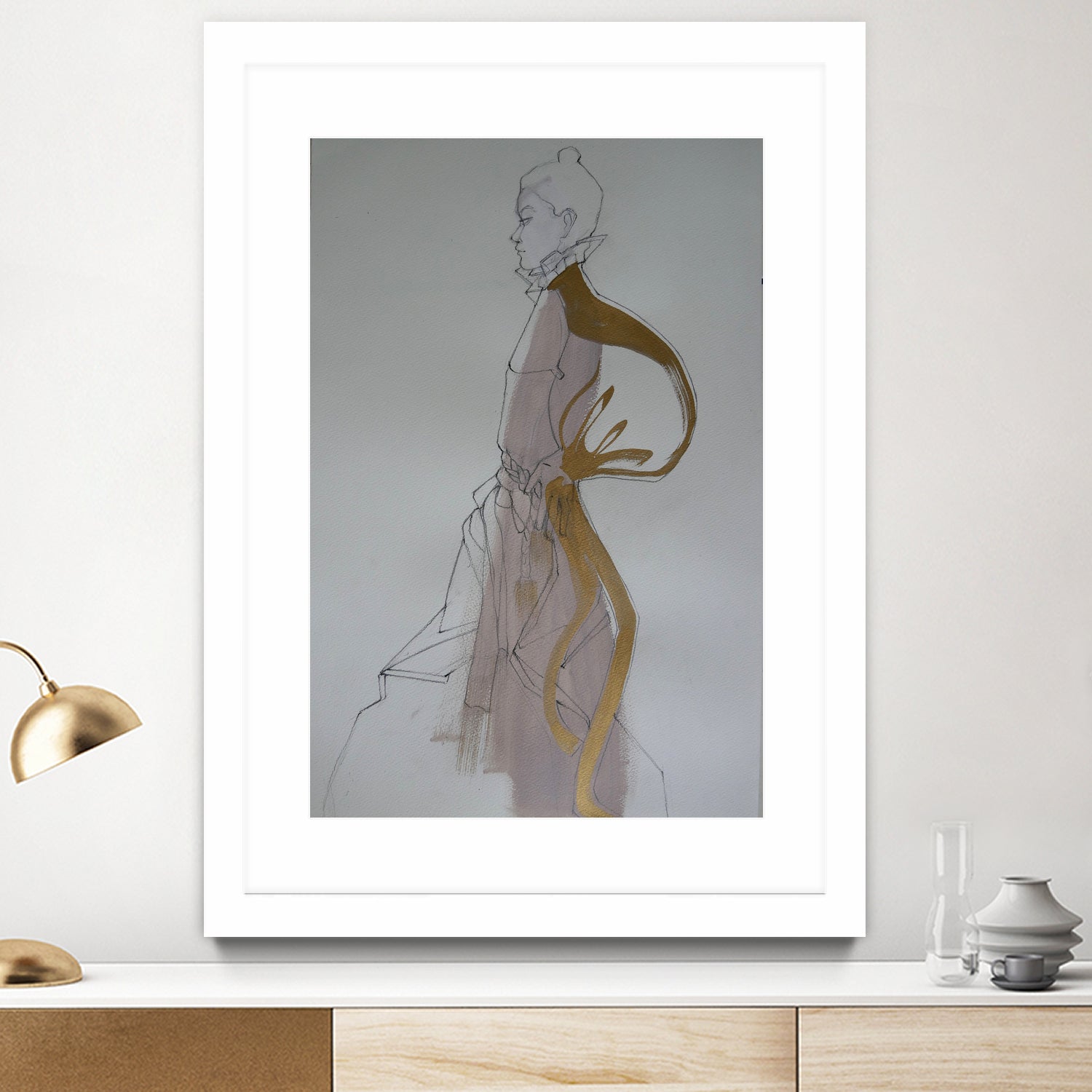 Golden Dress by Doris Schmitz on GIANT ART - 2958 photography