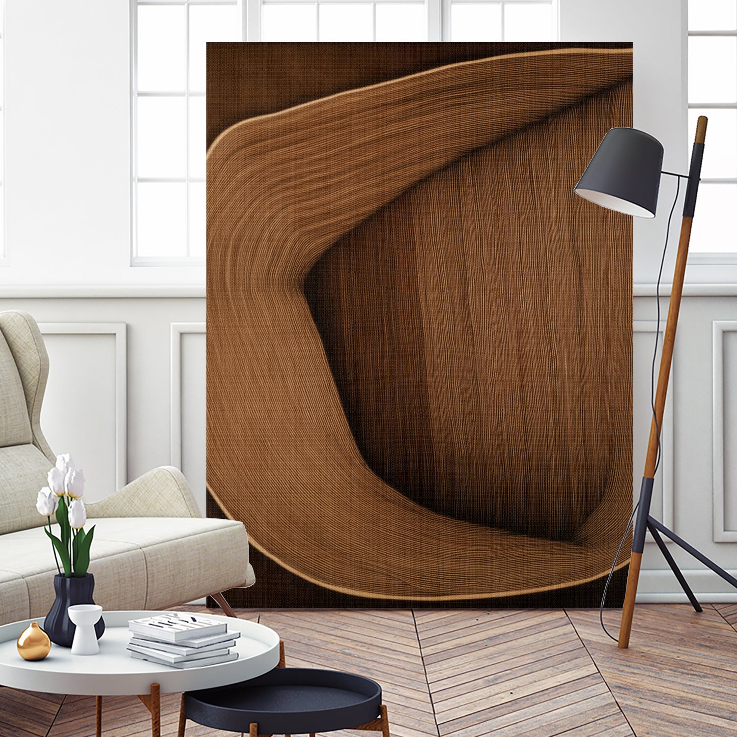 Caramel lines I by Alma on GIANT ART - 6223 photography