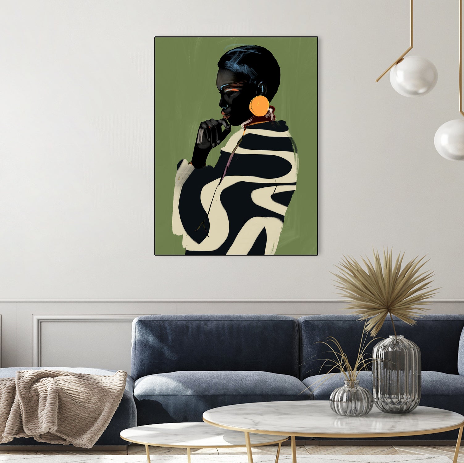 Bold Contemplation by ThingDesign on GIANT ART - illustration modern art