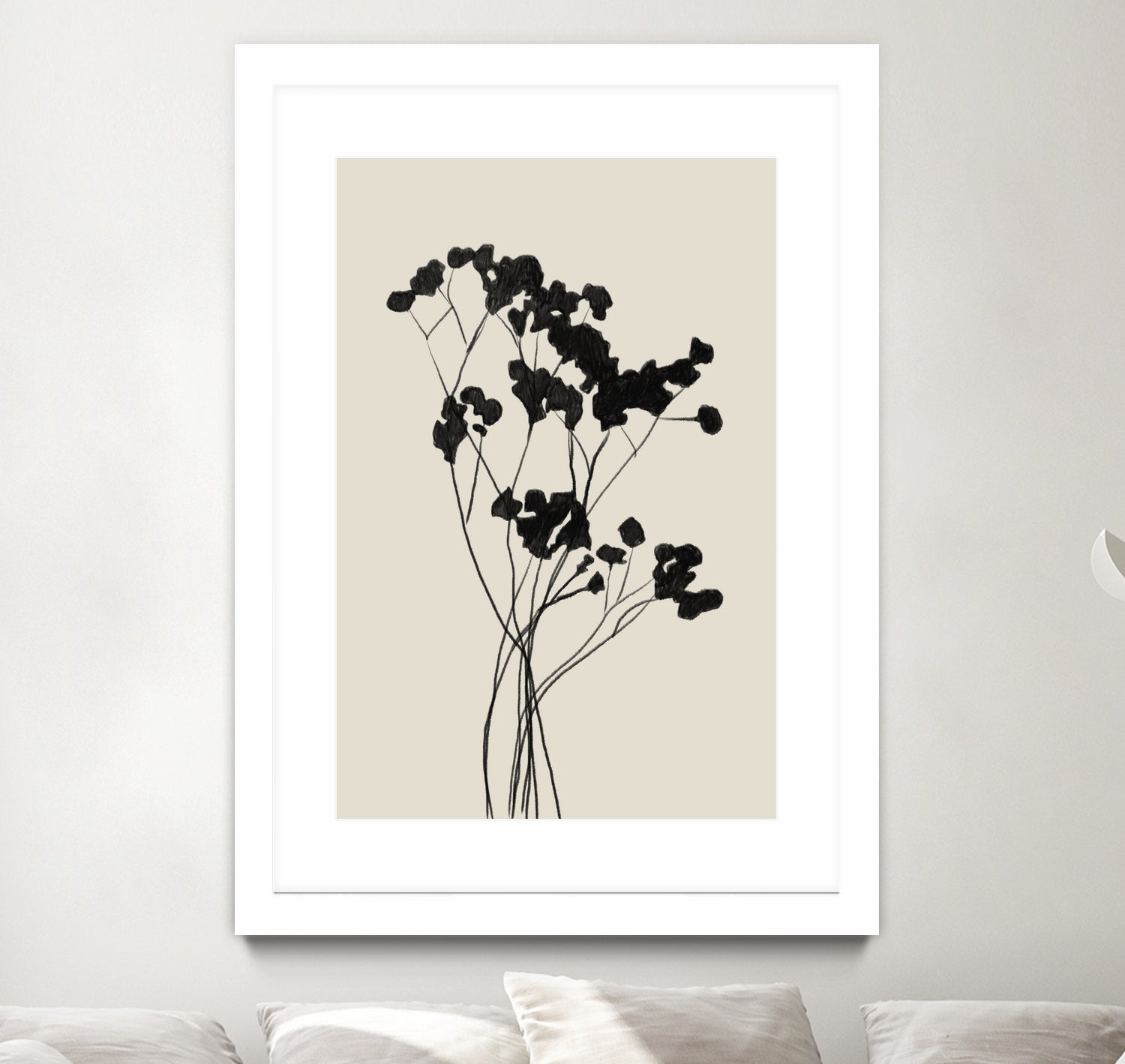 Modern Plant by THE MIUUS STUDIO on GIANT ART - black