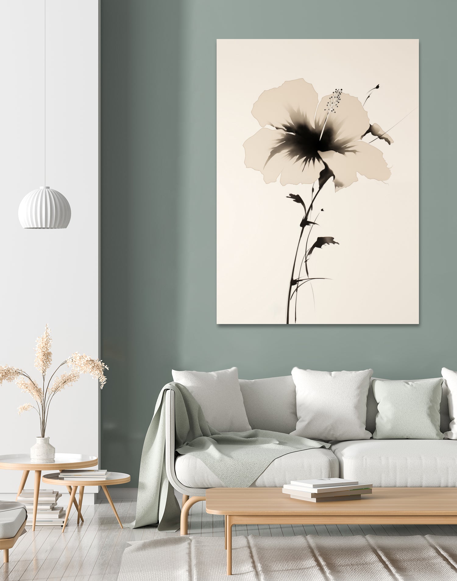 Hibiscus In Beige by Andreas Magnusson on GIANT ART - hibiscus