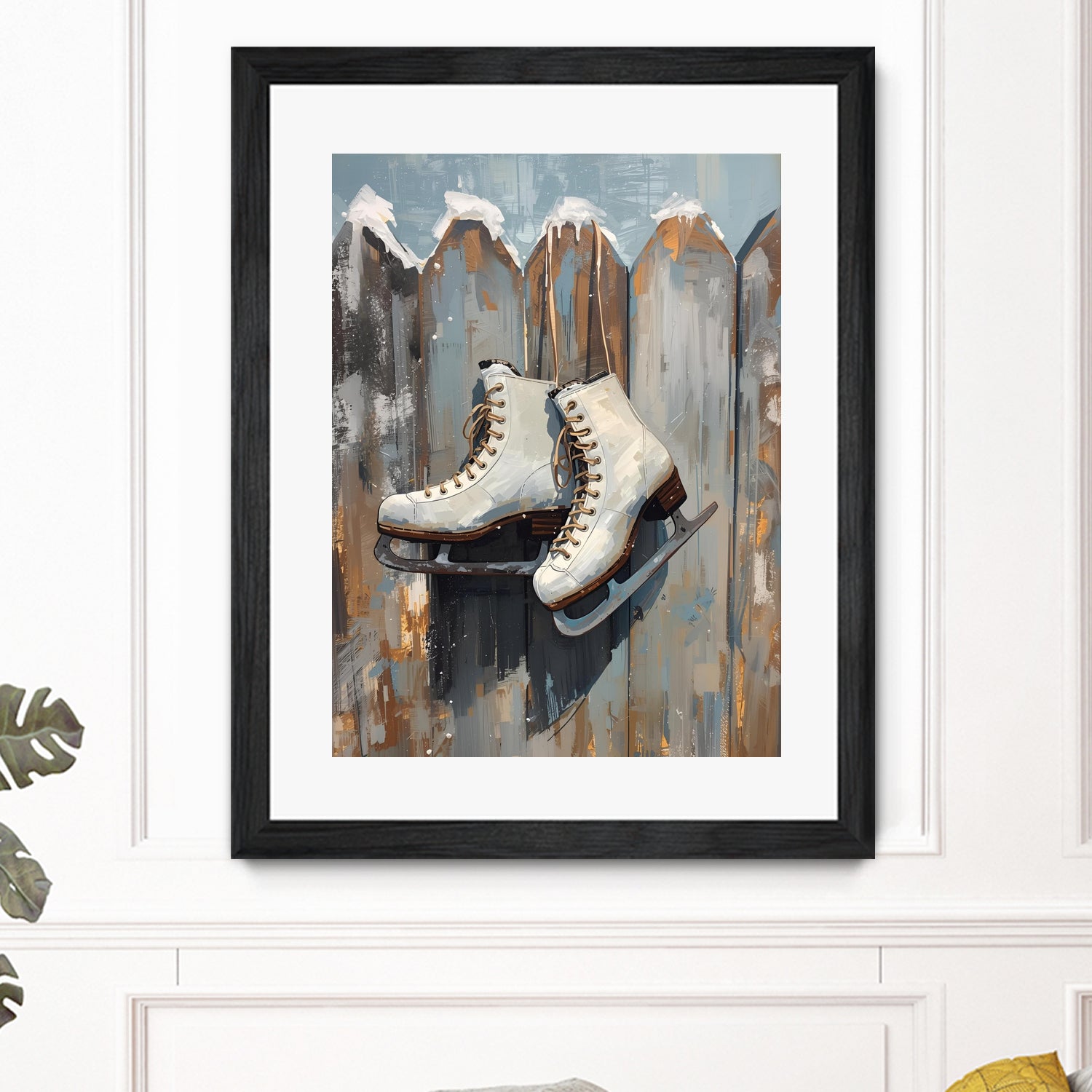 Schlittschuhe am Zaun by Ohkimiko on GIANT ART - schlittschuhe