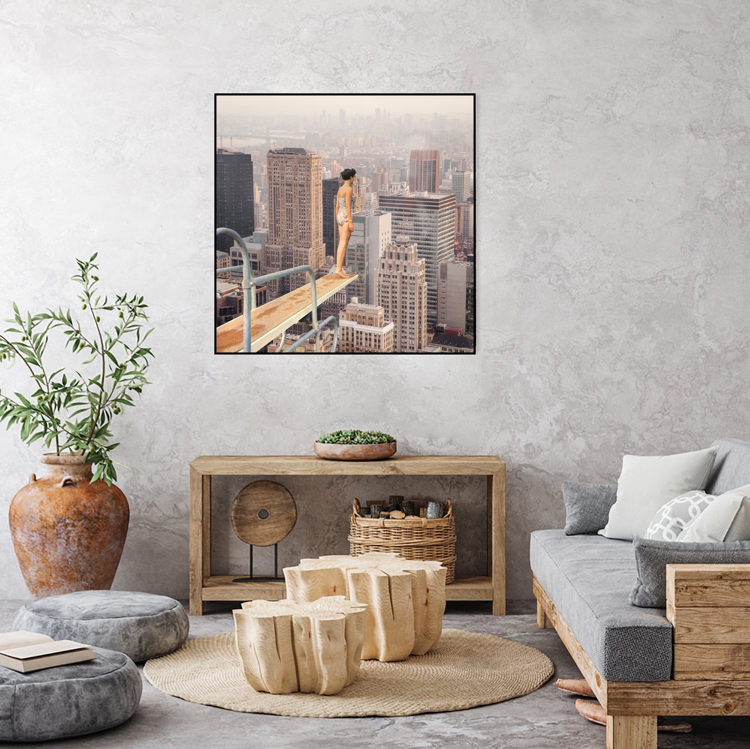 Risky Swimming by Marja van den on GIANT ART - illustration surreal