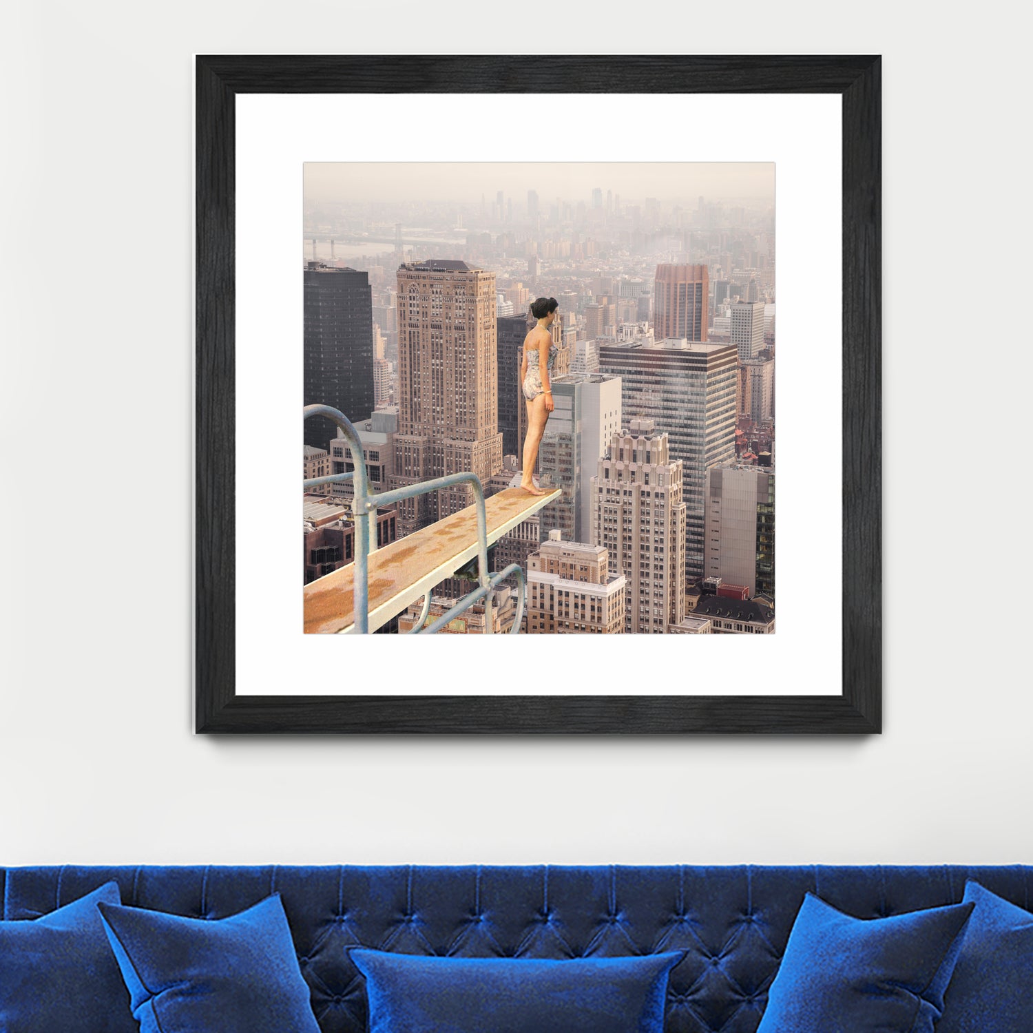 Risky Swimming by Marja van den on GIANT ART - illustration surreal