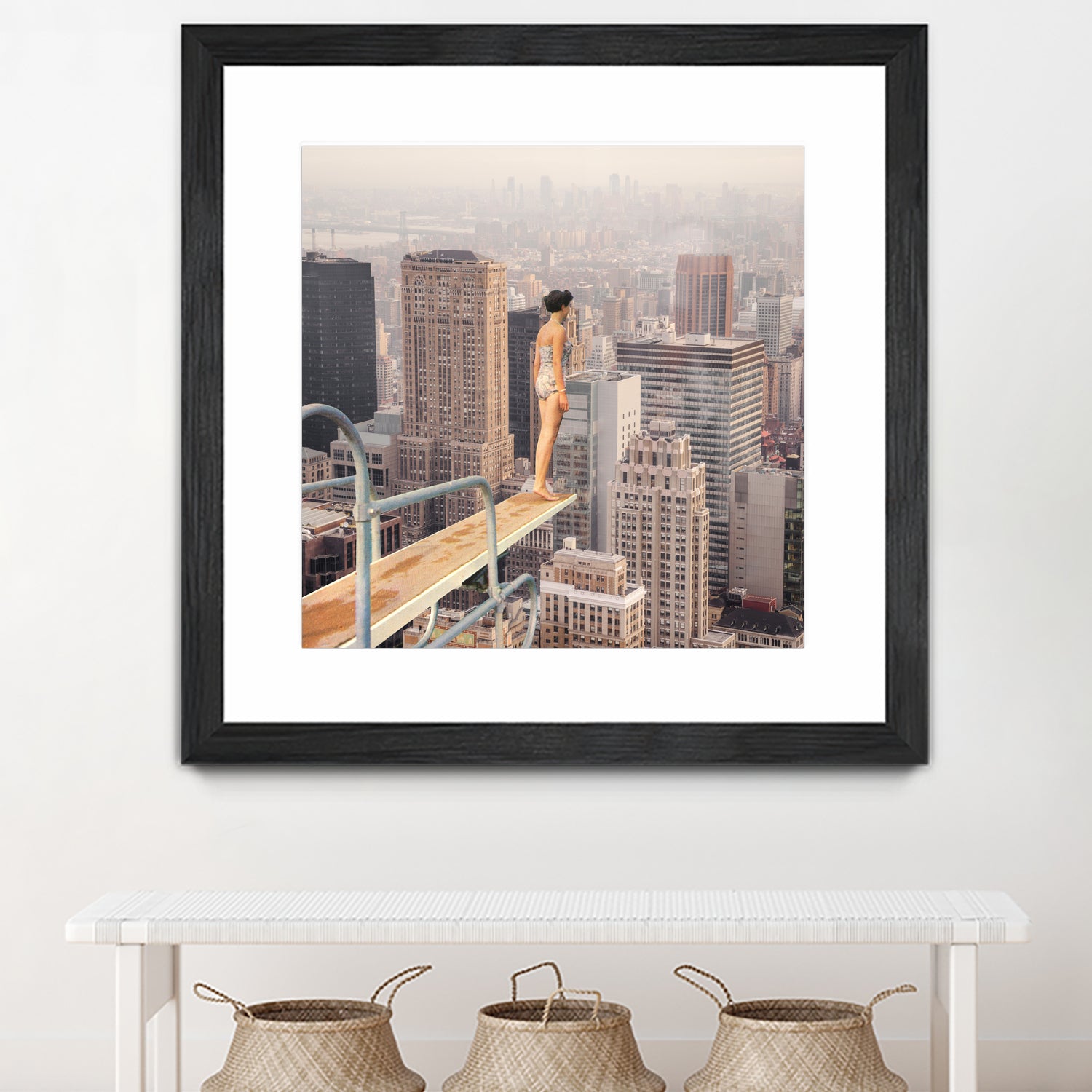 Risky Swimming by Marja van den on GIANT ART - illustration surreal