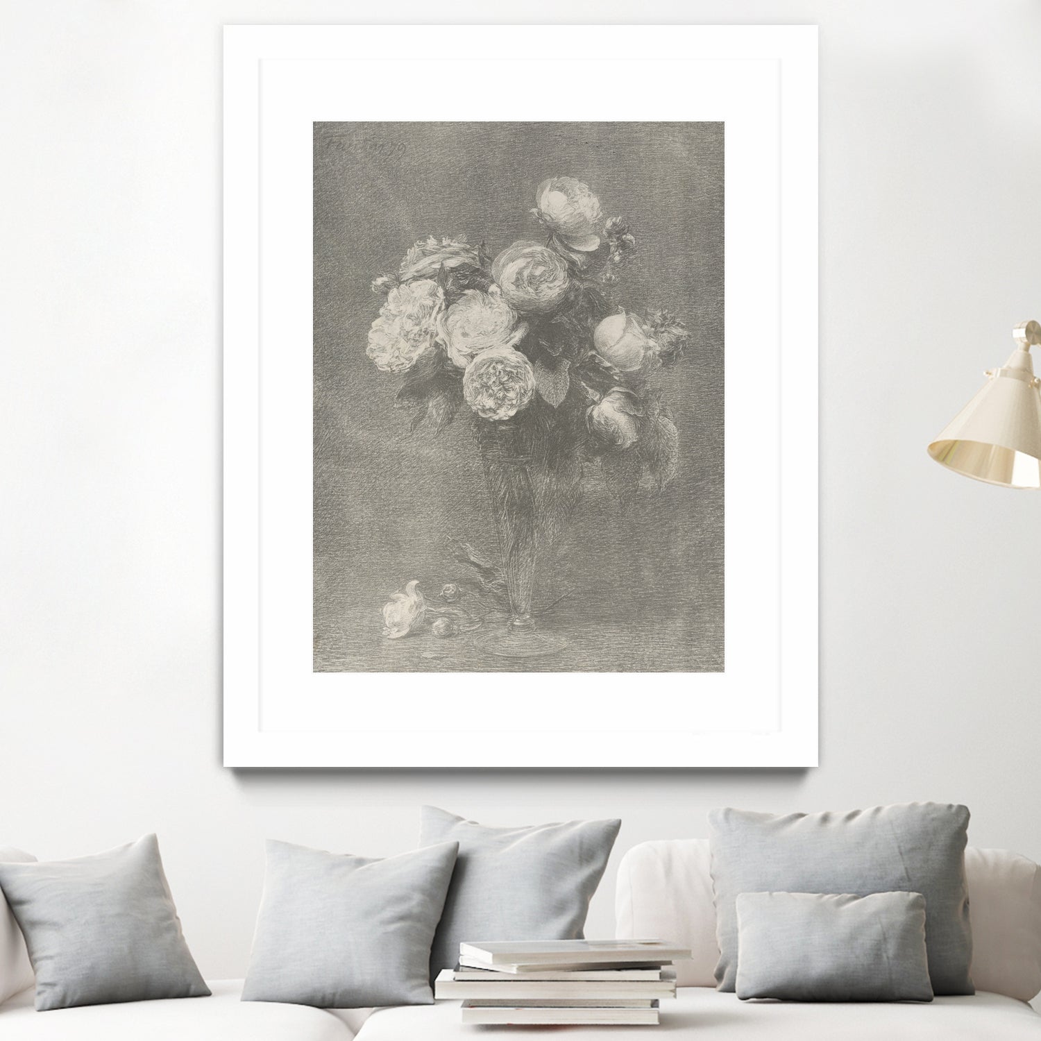 Bouquet of Roses by Henri Fantin Latour on GIANT ART - henri fantin latour