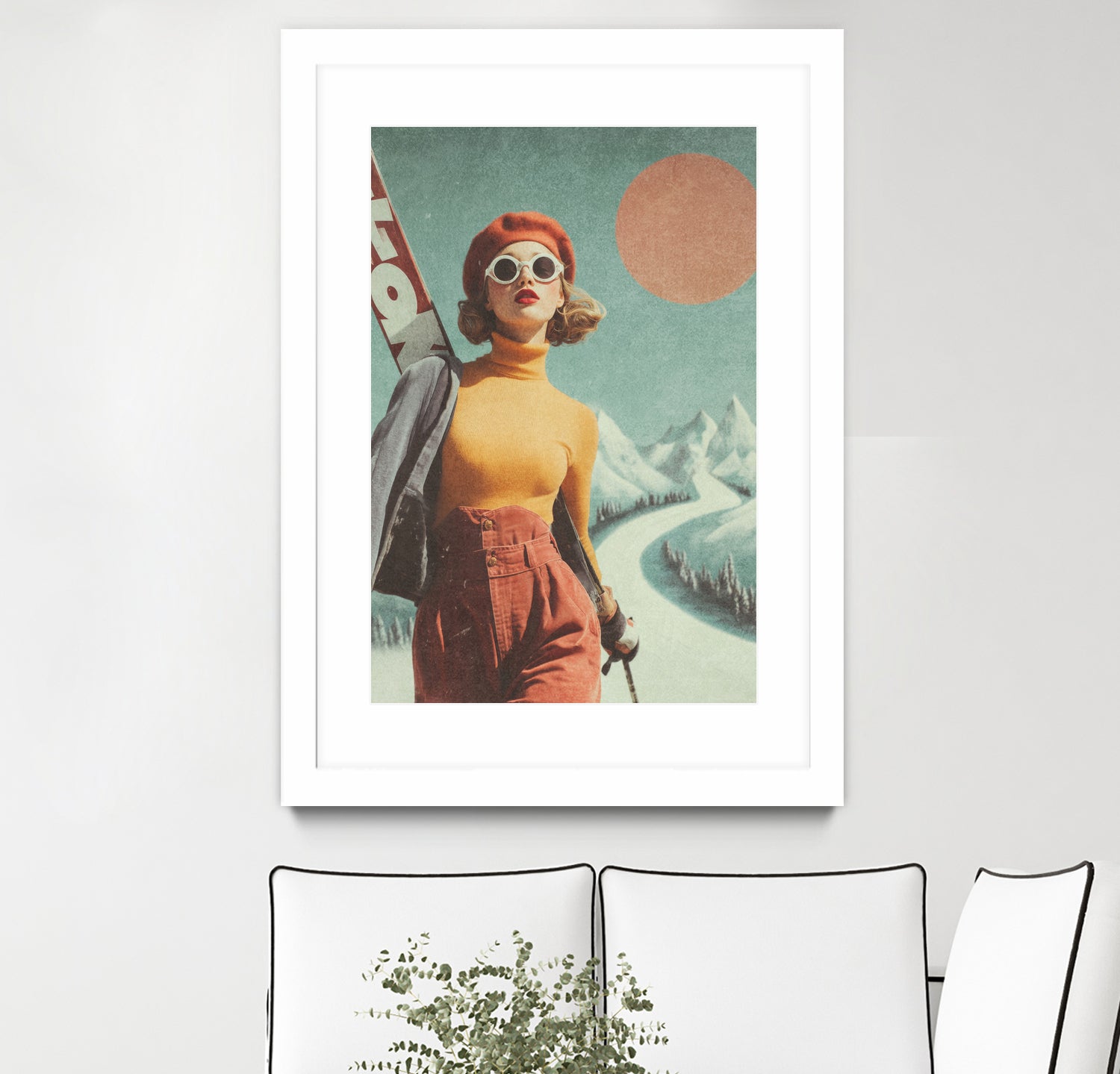 Skiing Adventure by Emel Tunaboylu on GIANT ART - skiing25