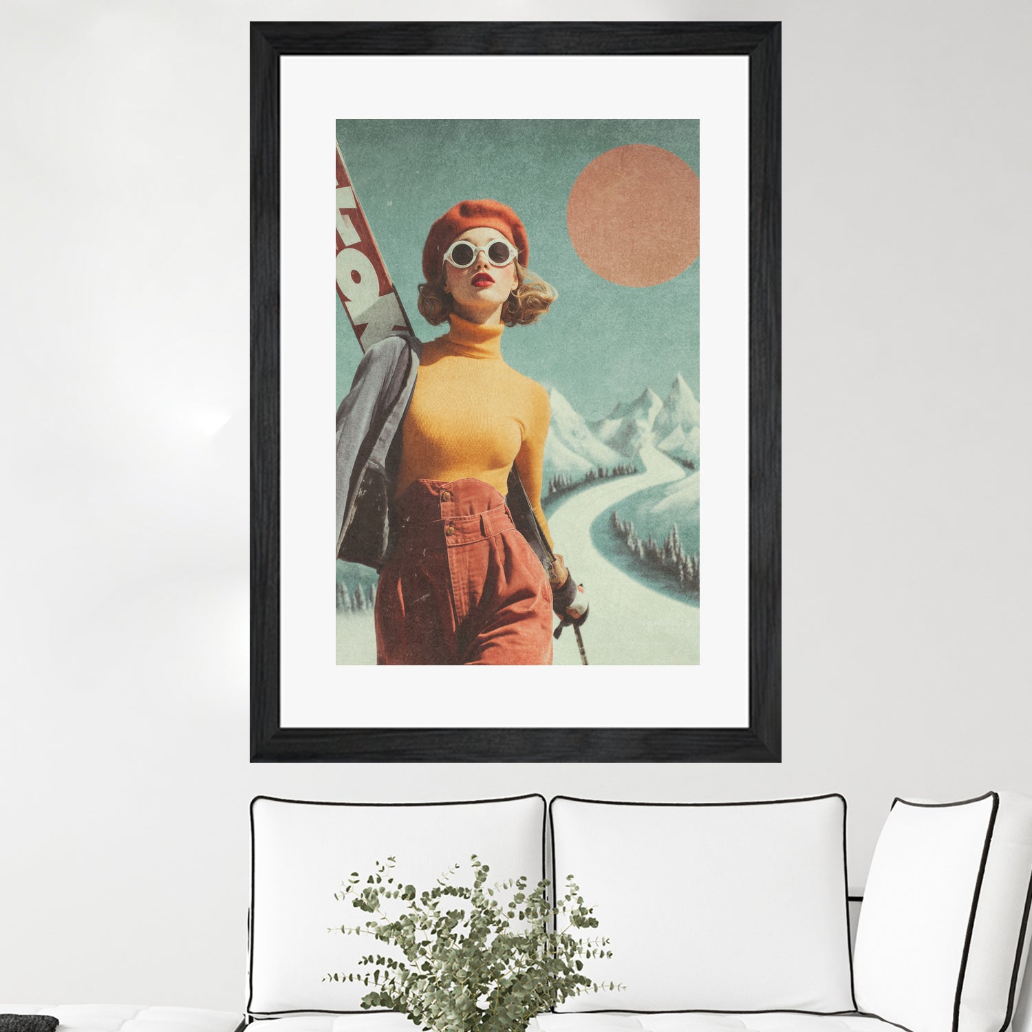 Skiing Adventure by Emel Tunaboylu on GIANT ART - skiing25